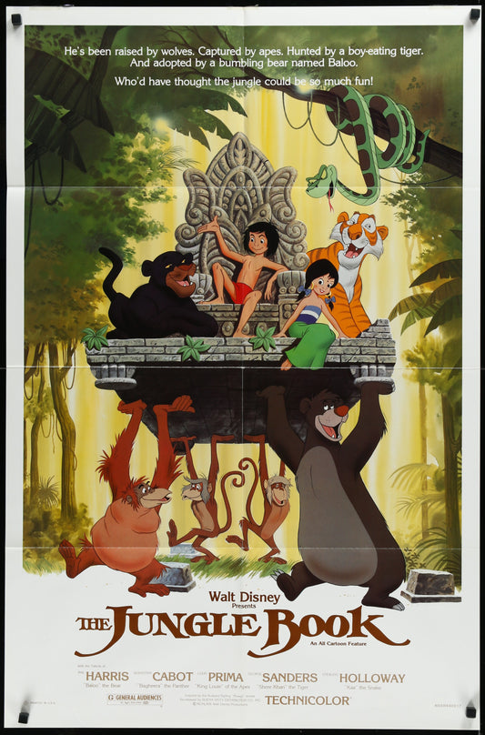The Jungle Book (1984 Re-Release) Original US One Sheet Movie Poster