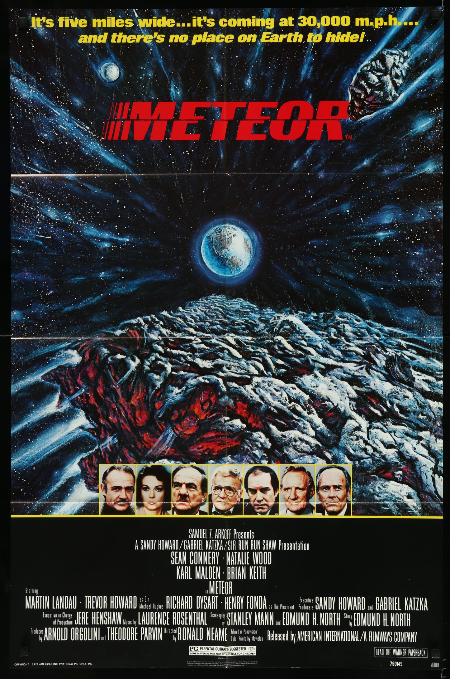 Meteor (1979) Original US One Sheet Movie Poster