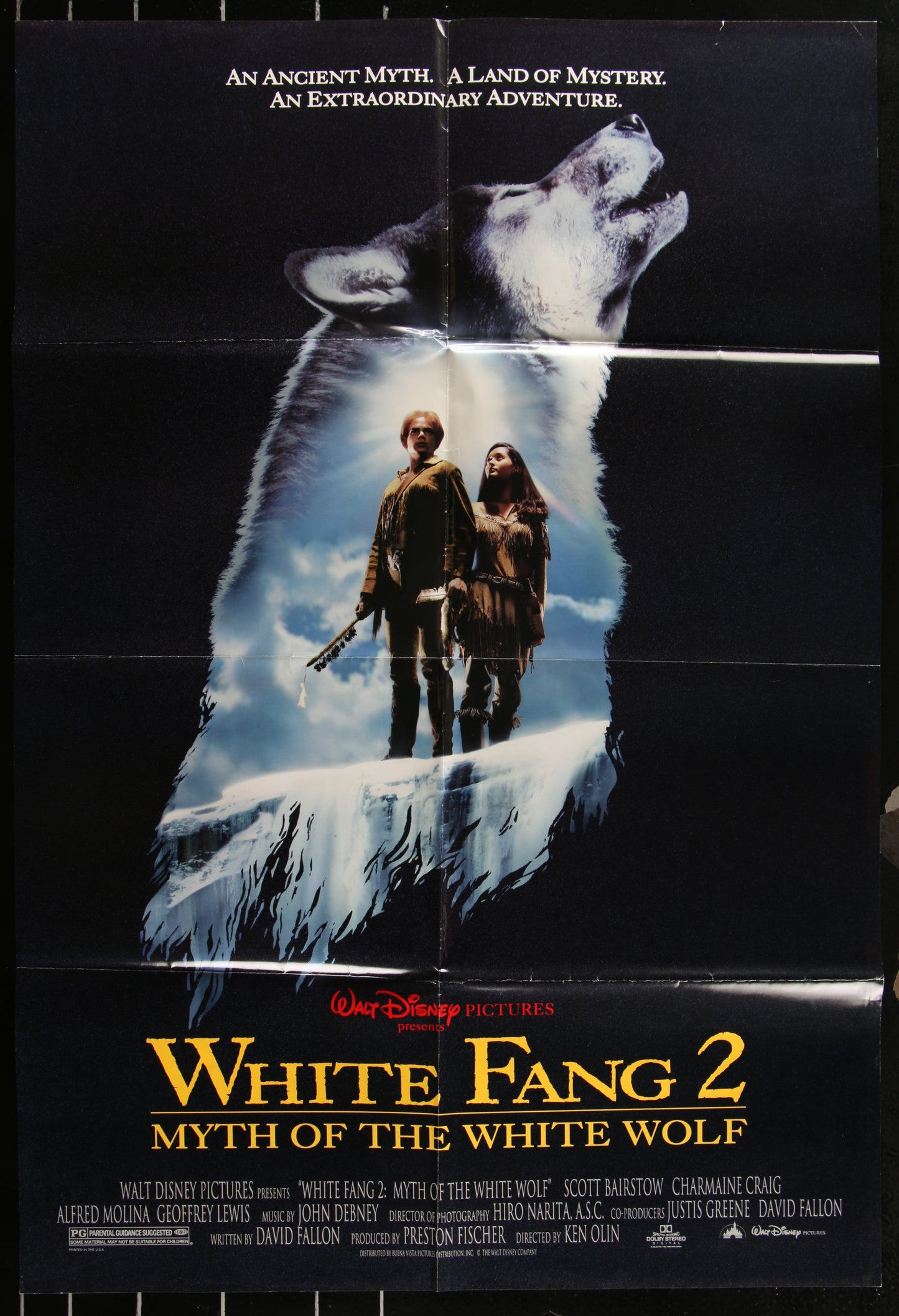White Fang 2: Myth Of The White Wolf (1994) Original US One Sheet Movie Poster