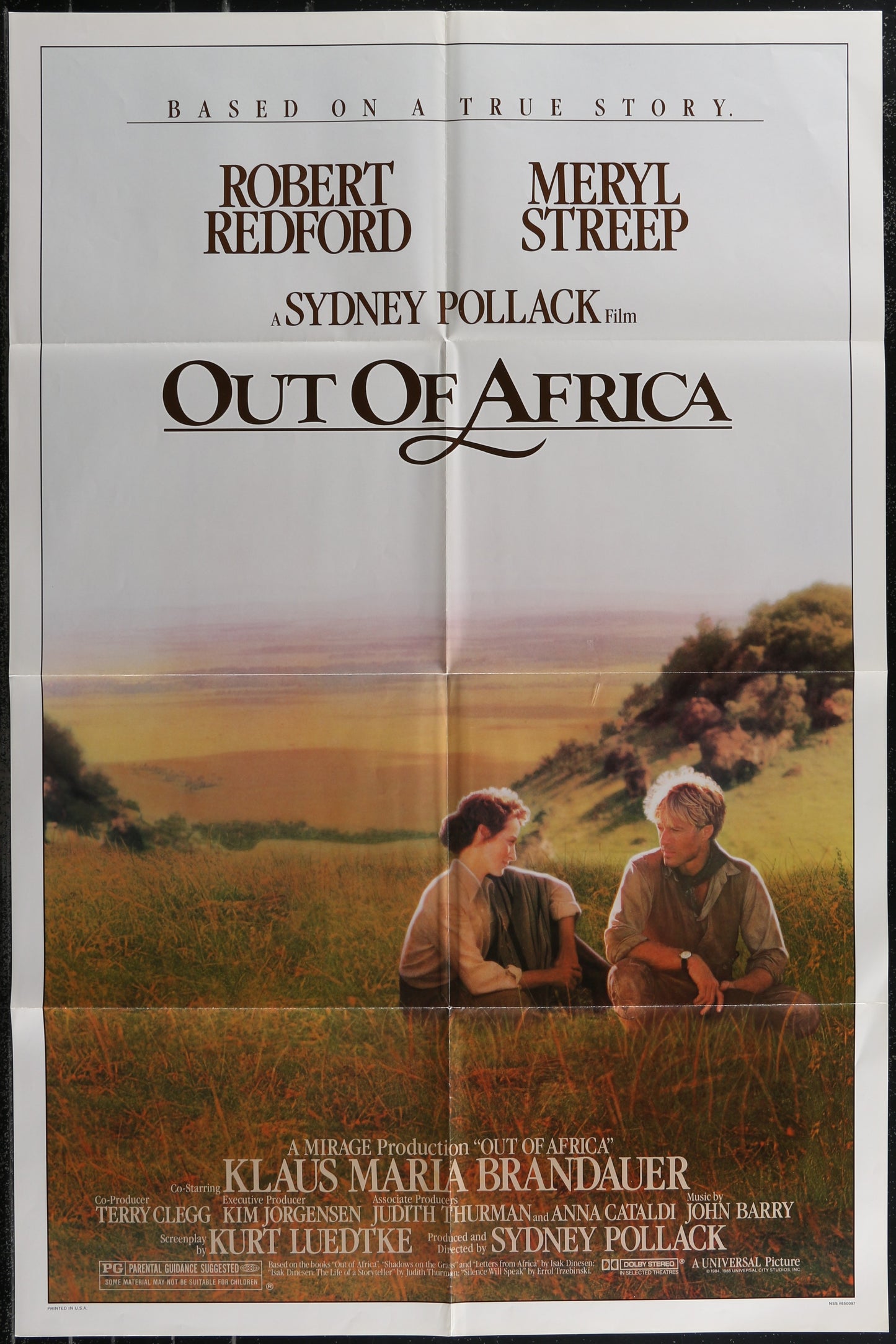 Out Of Africa (1985) Original US One Sheet Movie Poster