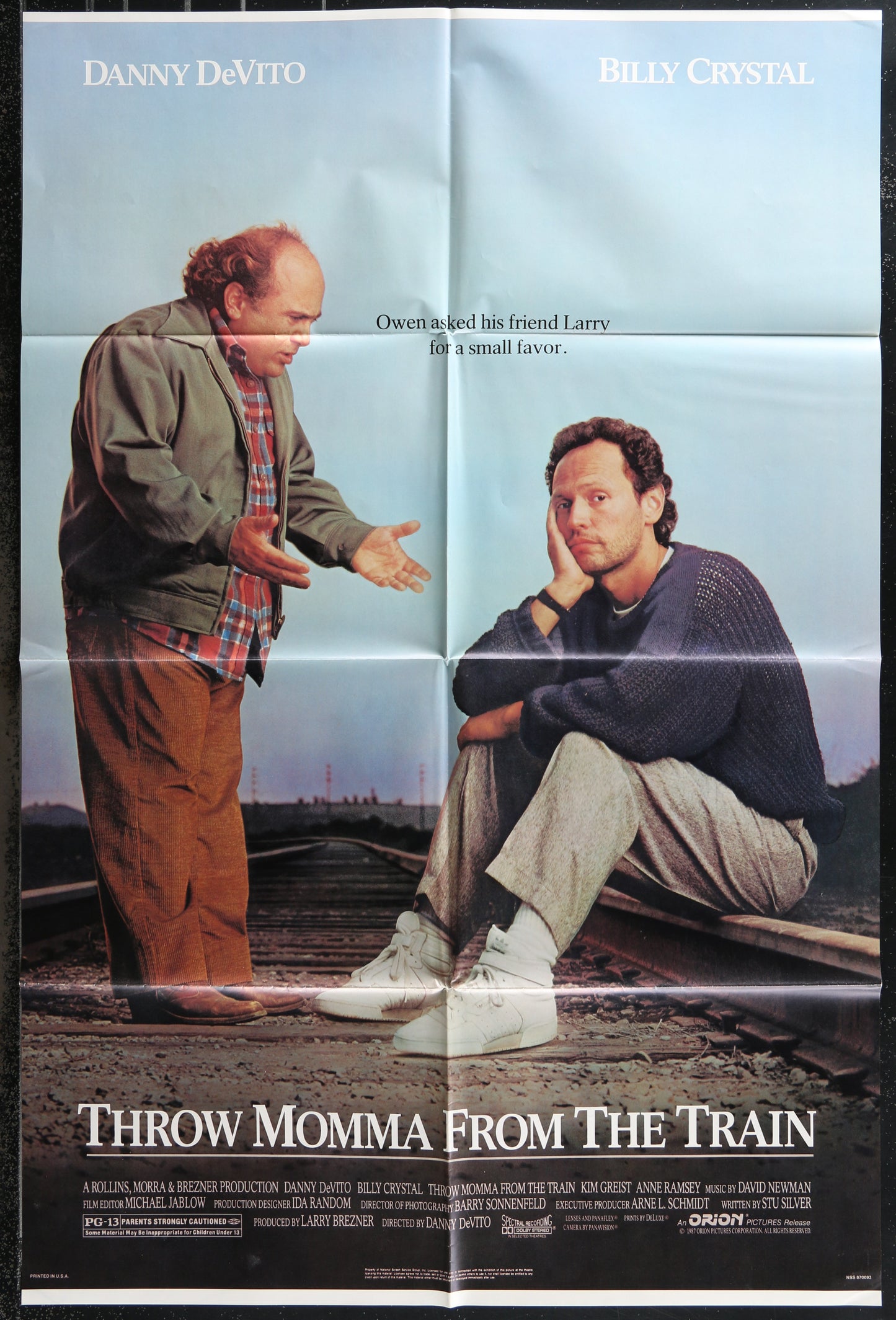 Throw Momma From A Train (1987) Original US One Sheet Movie Poster