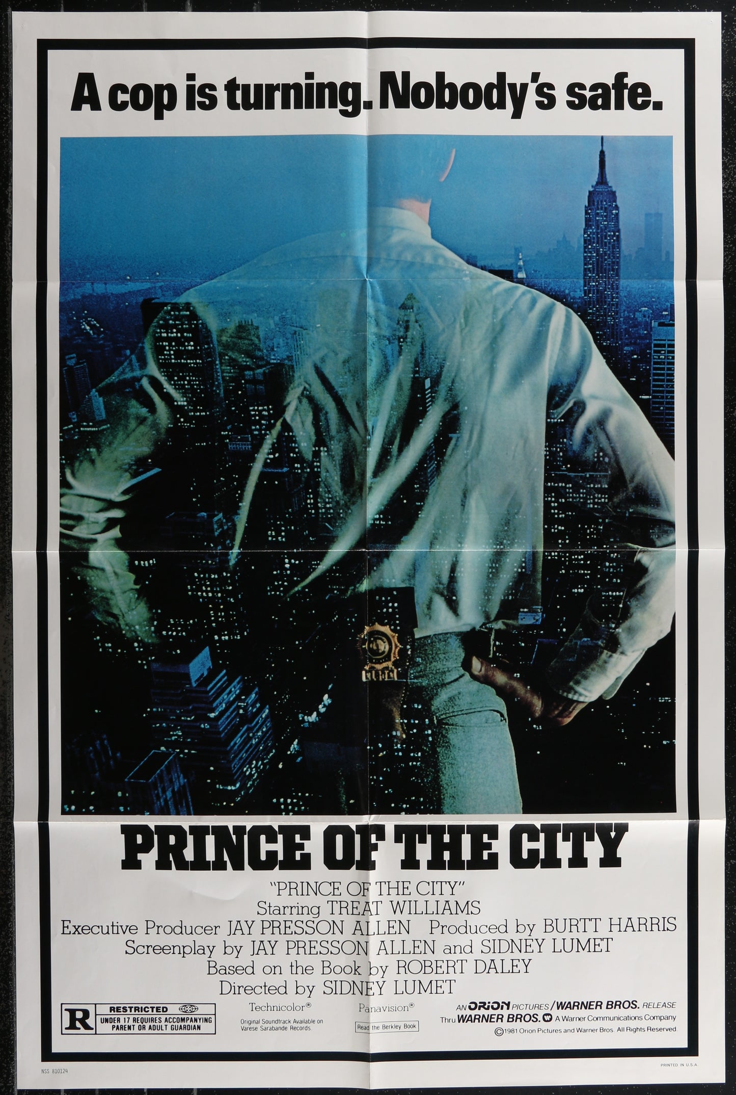Prince Of The City (1981) Original US One Sheet Movie Poster