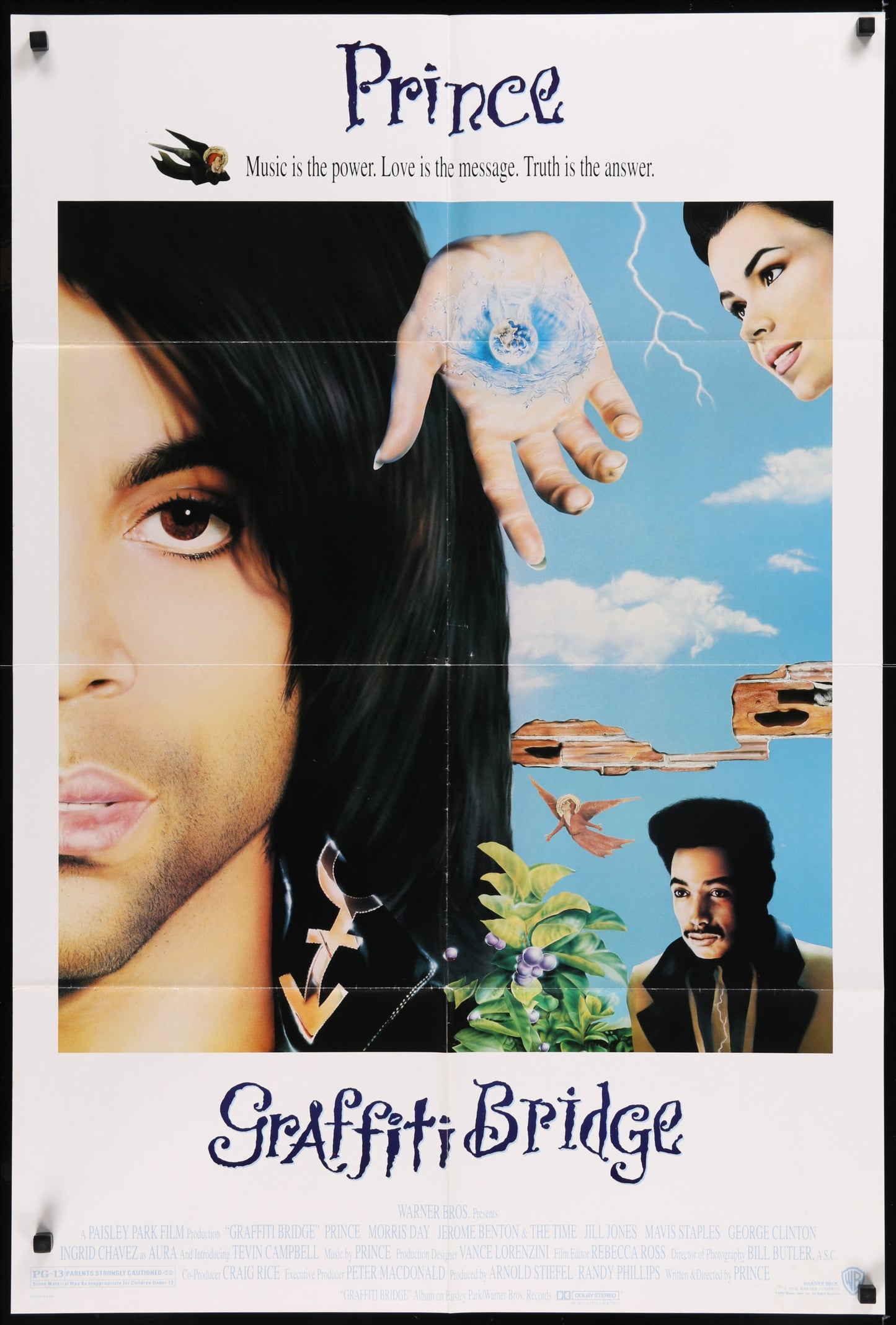 Graffiti Bridge (1990) Original US One Sheet Movie Poster