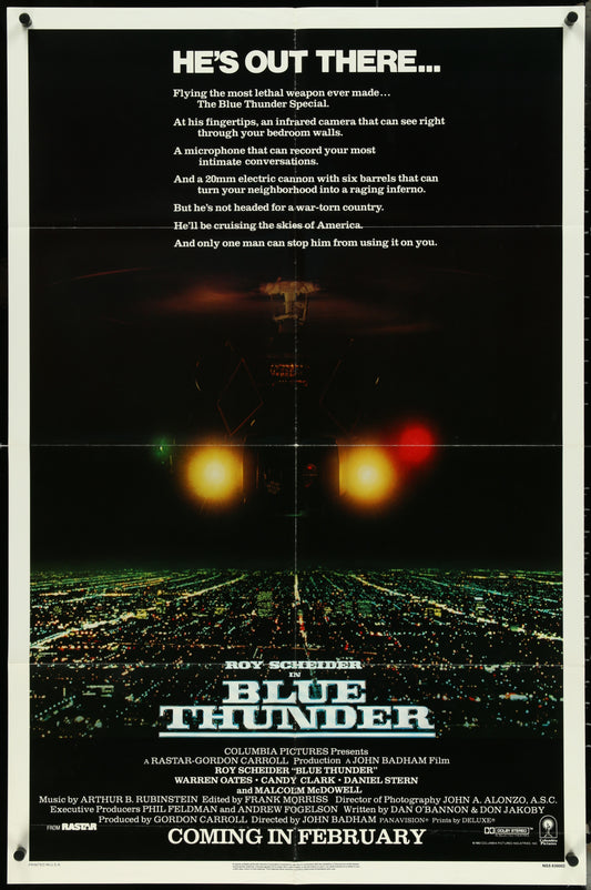 Blue Thunder (1983) Original US One Sheet Movie Poster