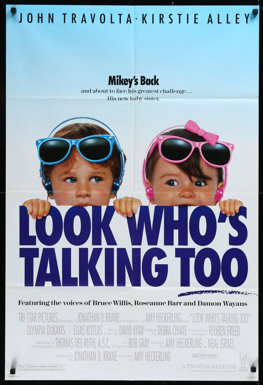 Look Who's Talking Too (1990) Original US One Sheet Movie Poster