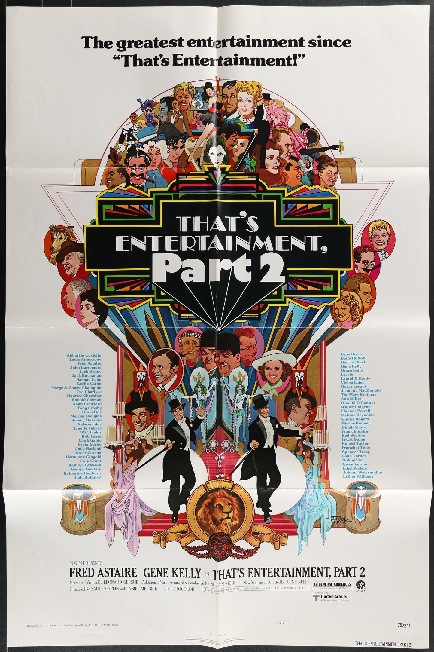That's Entertainment, Part 2 (1976) Original US One Sheet Movie Poster