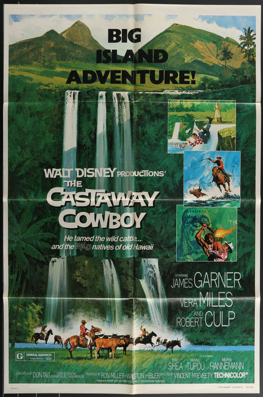 Castaway Cowboy (1974) Original US One Sheet Movie Poster