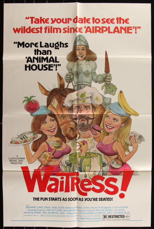 Waitress (1981) Original US One Sheet Movie Poster