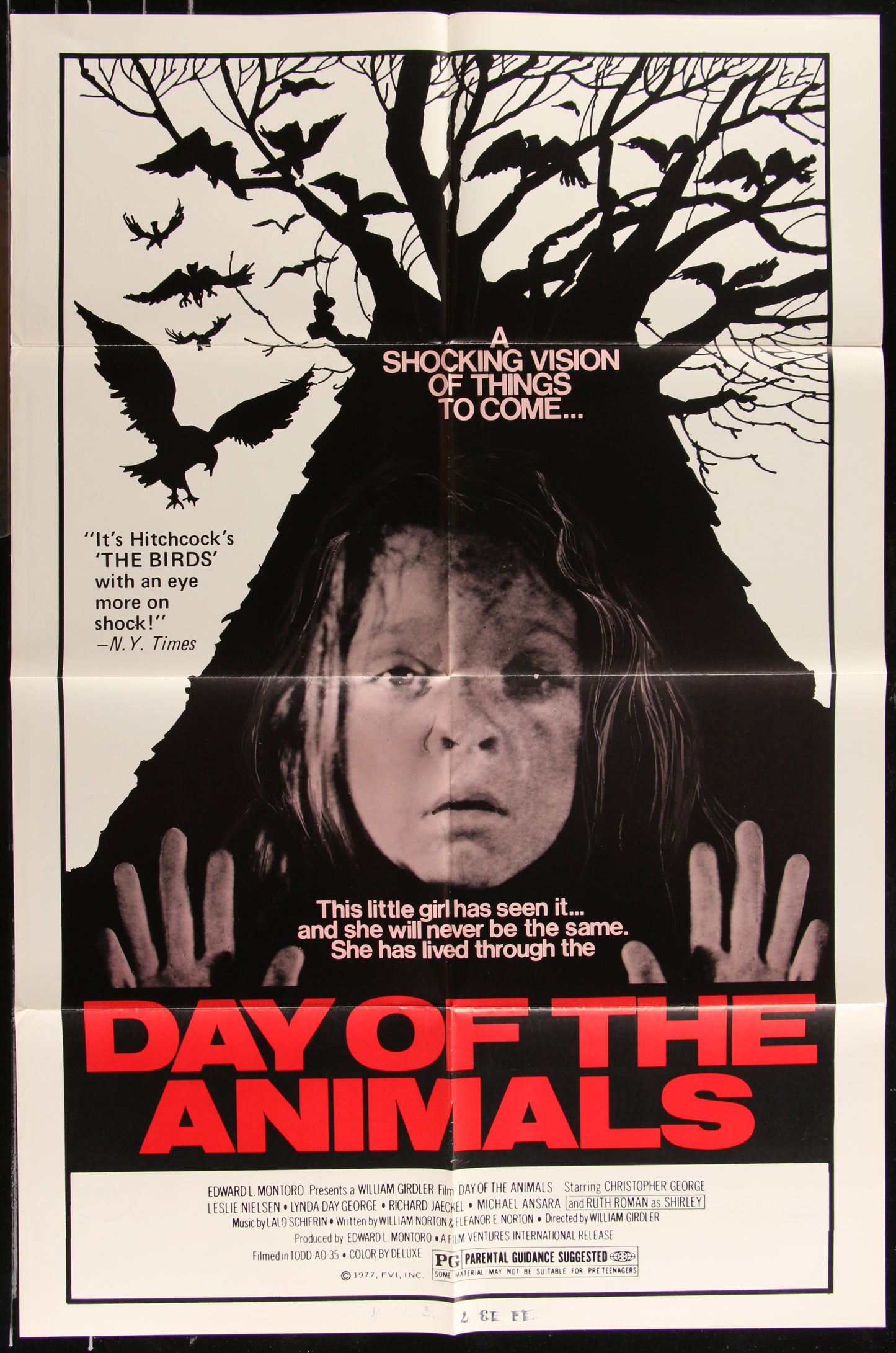 Day Of The Animals (1977) Original US One Sheet Movie Poster