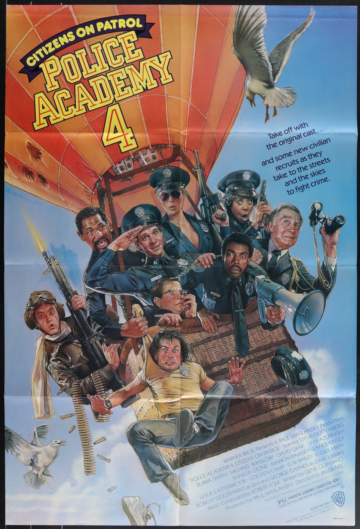 Police Academy 4: Citizens On Patrol (1987) Original US One Sheet Movie Poster