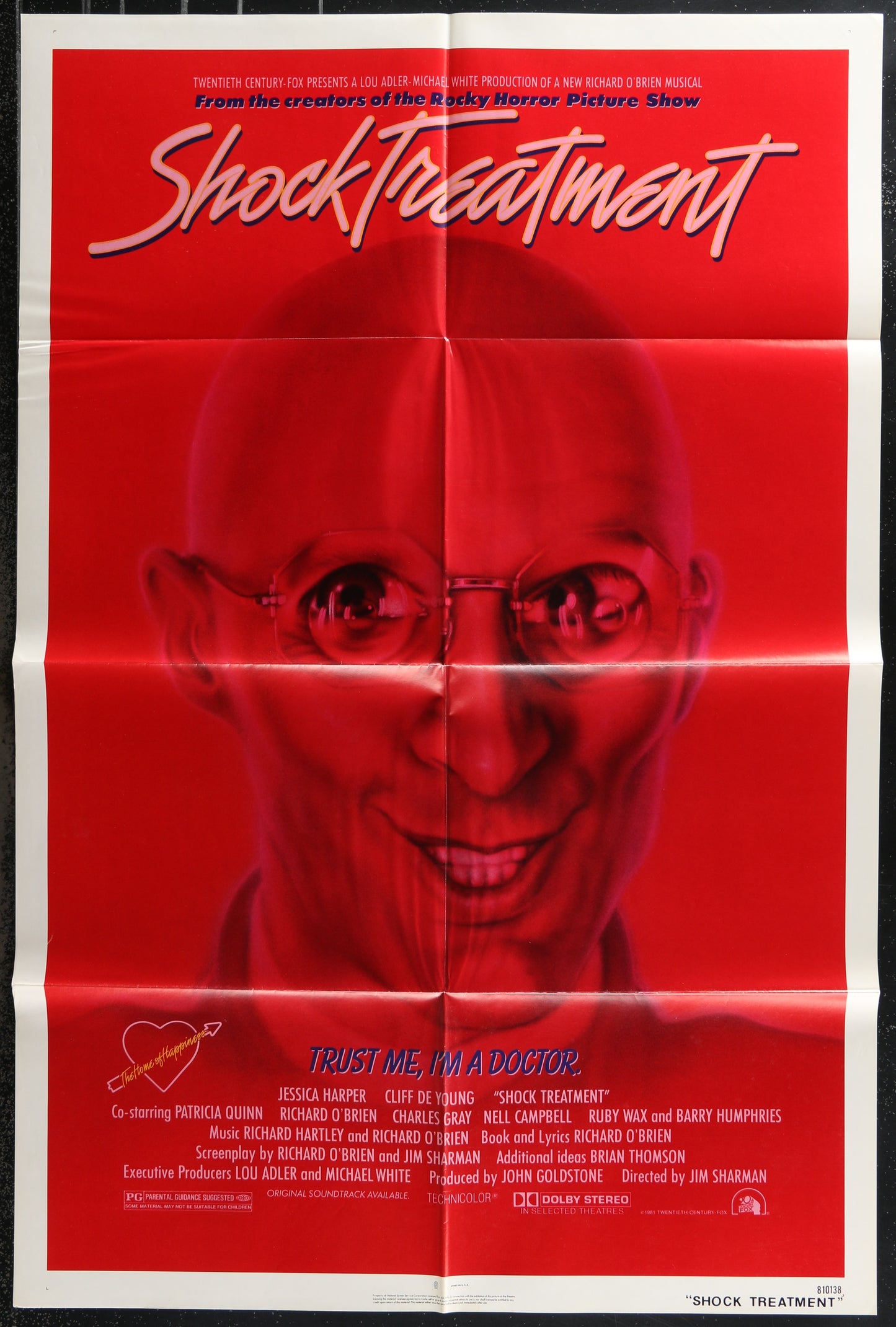 Shock Treatment (1981) Original US One Sheet Movie Poster