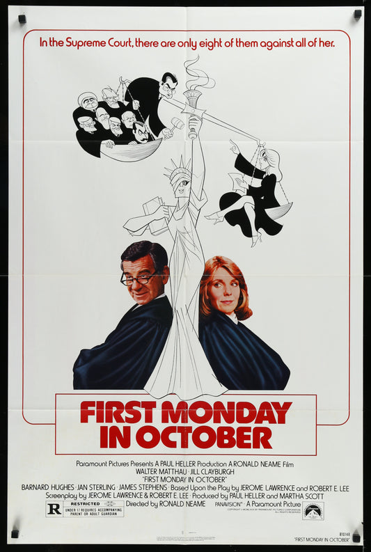 First Monday In October (1981) Original US One Sheet Movie Poster