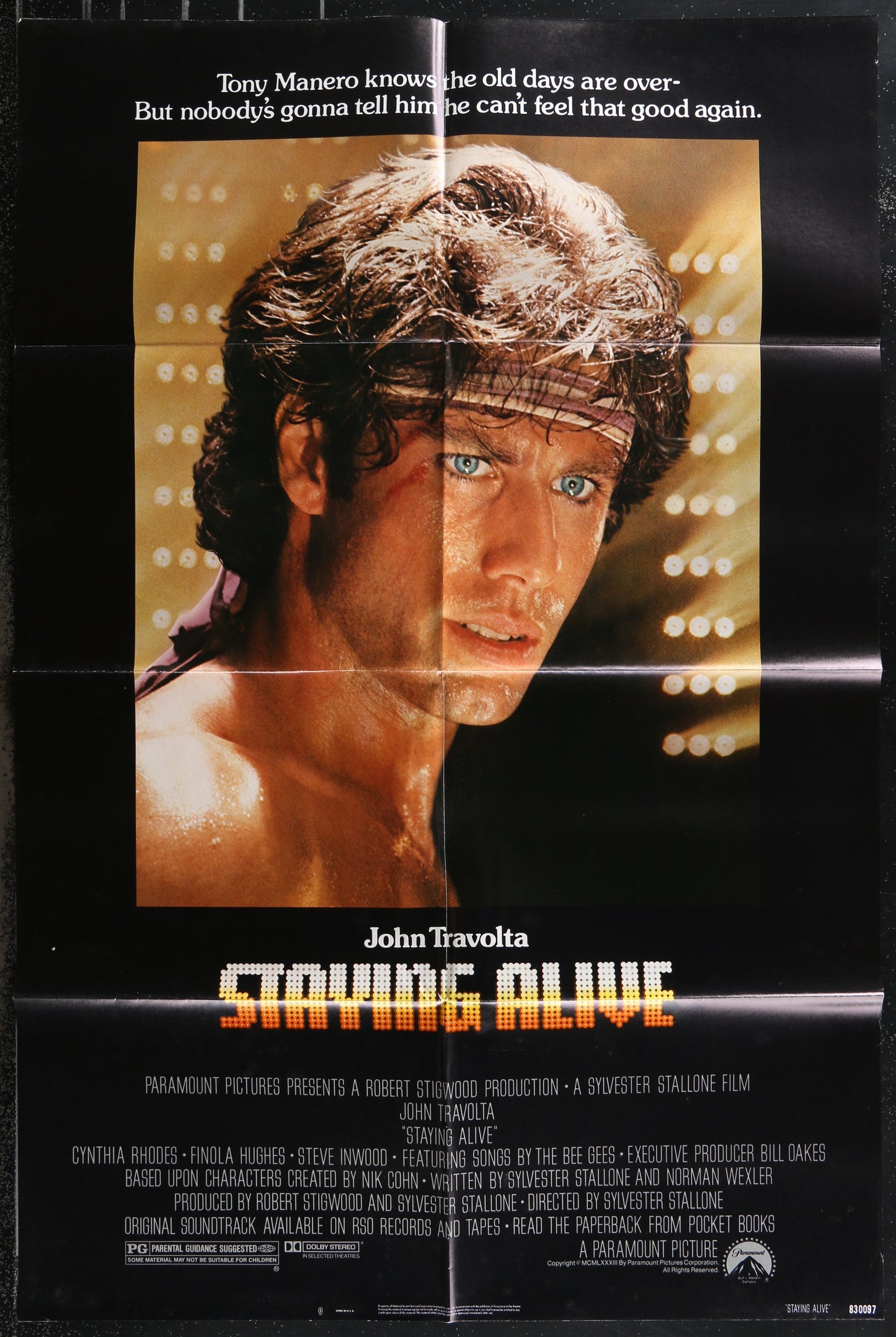 Staying Alive (1983) Original US One Sheet Movie Poster