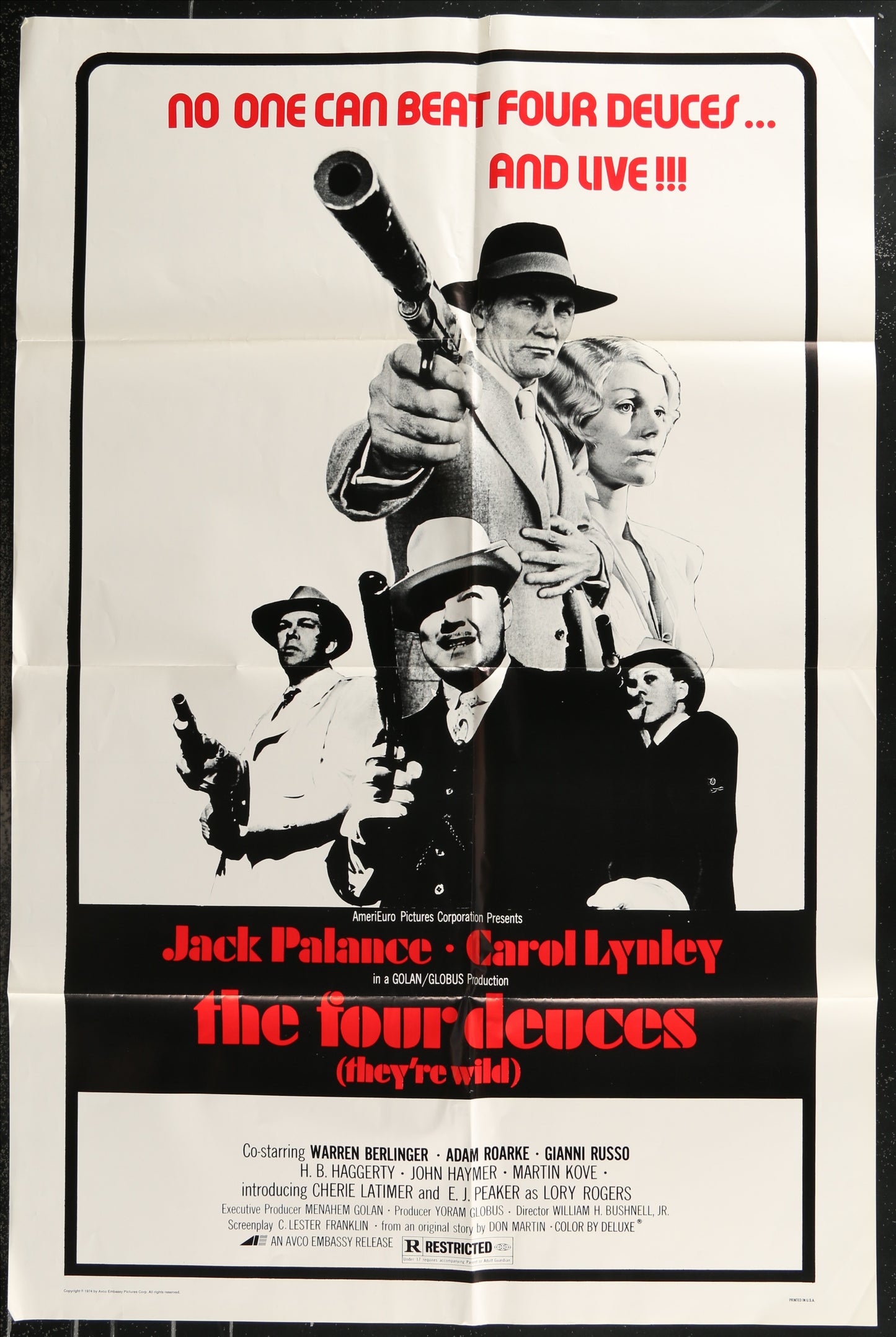 The Four Deuces (1975) Original US One Sheet Movie Poster