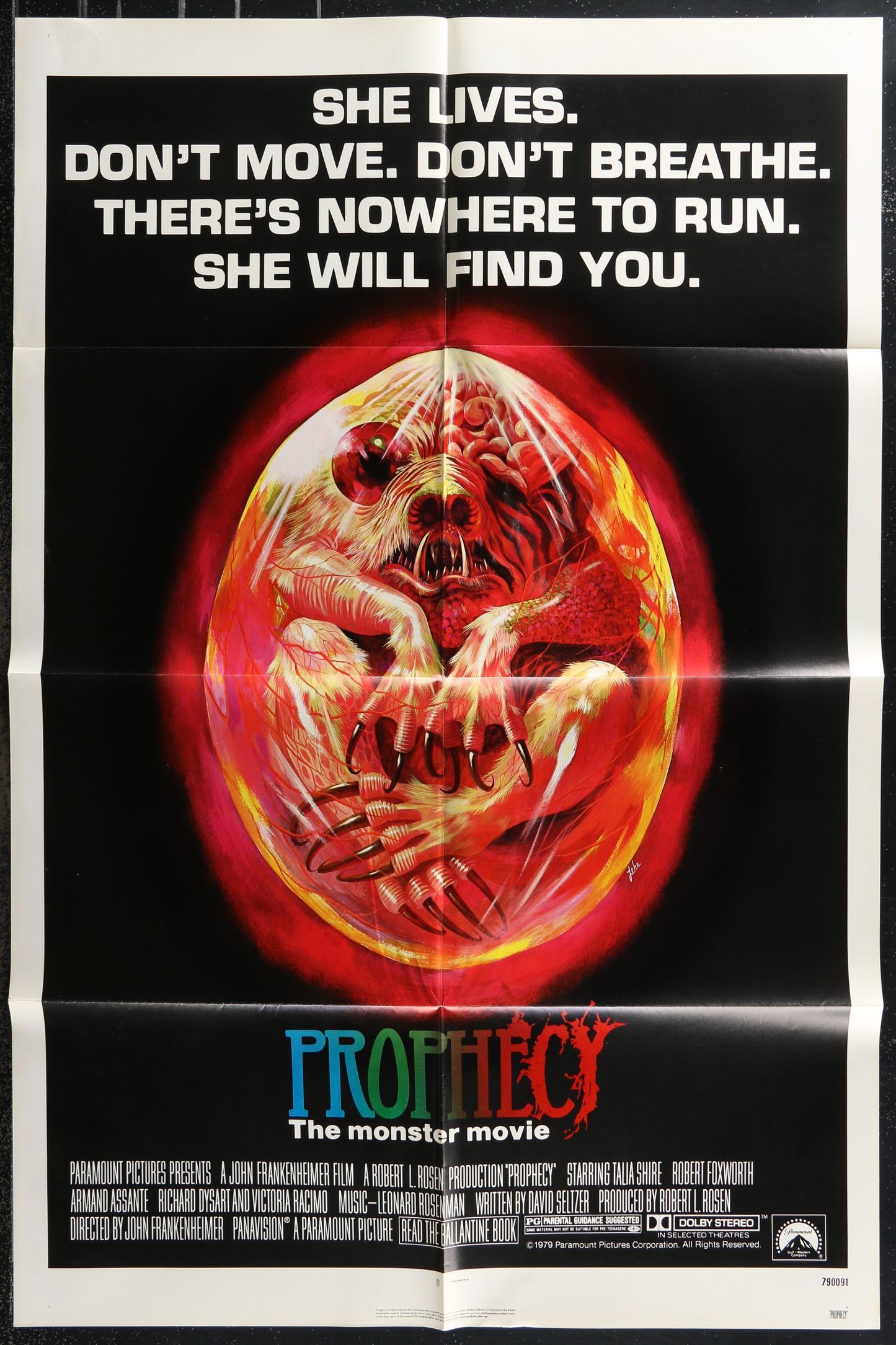 Prophecy (1979) Original US One Sheet Movie Poster
