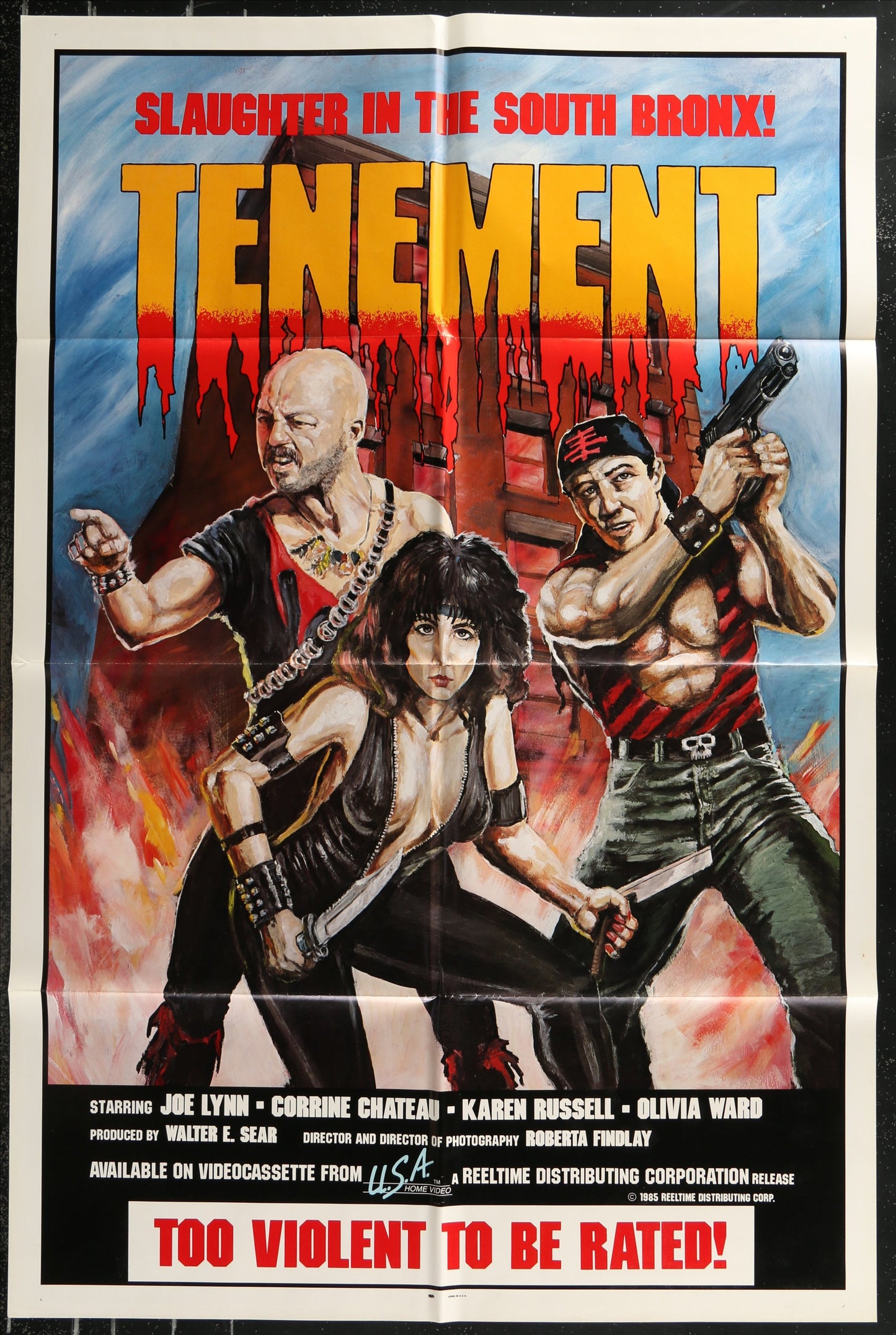 Tenement (1985) Original US Video Rental Store Poster