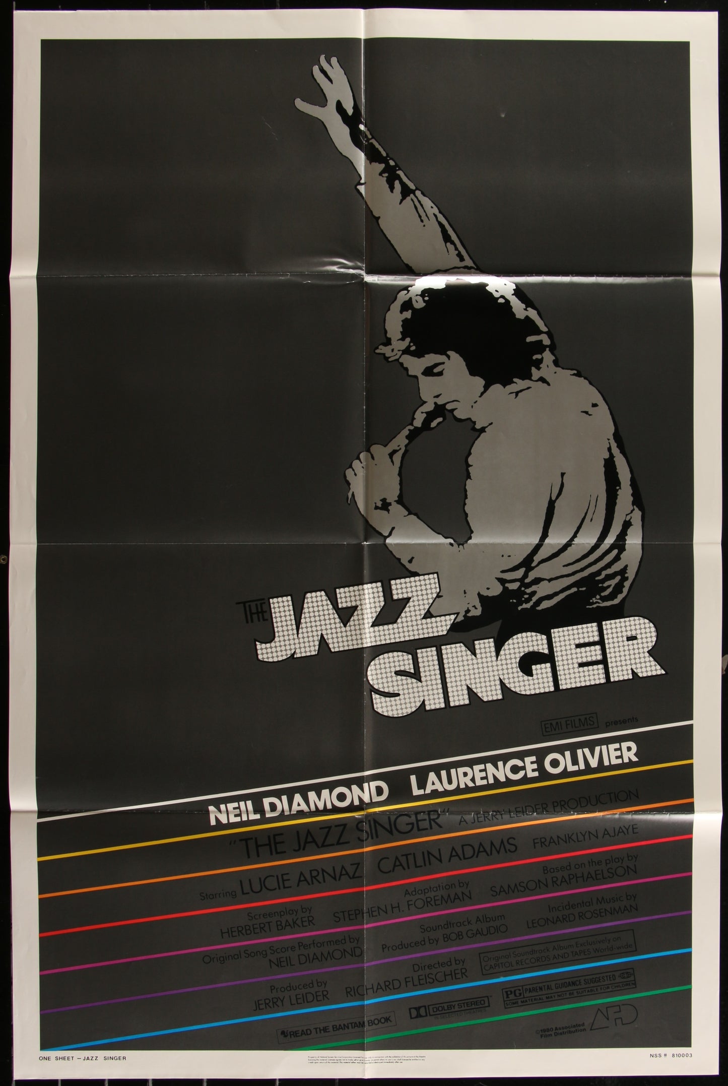 Jazz Singer (1981) Original US One Sheet Movie Poster
