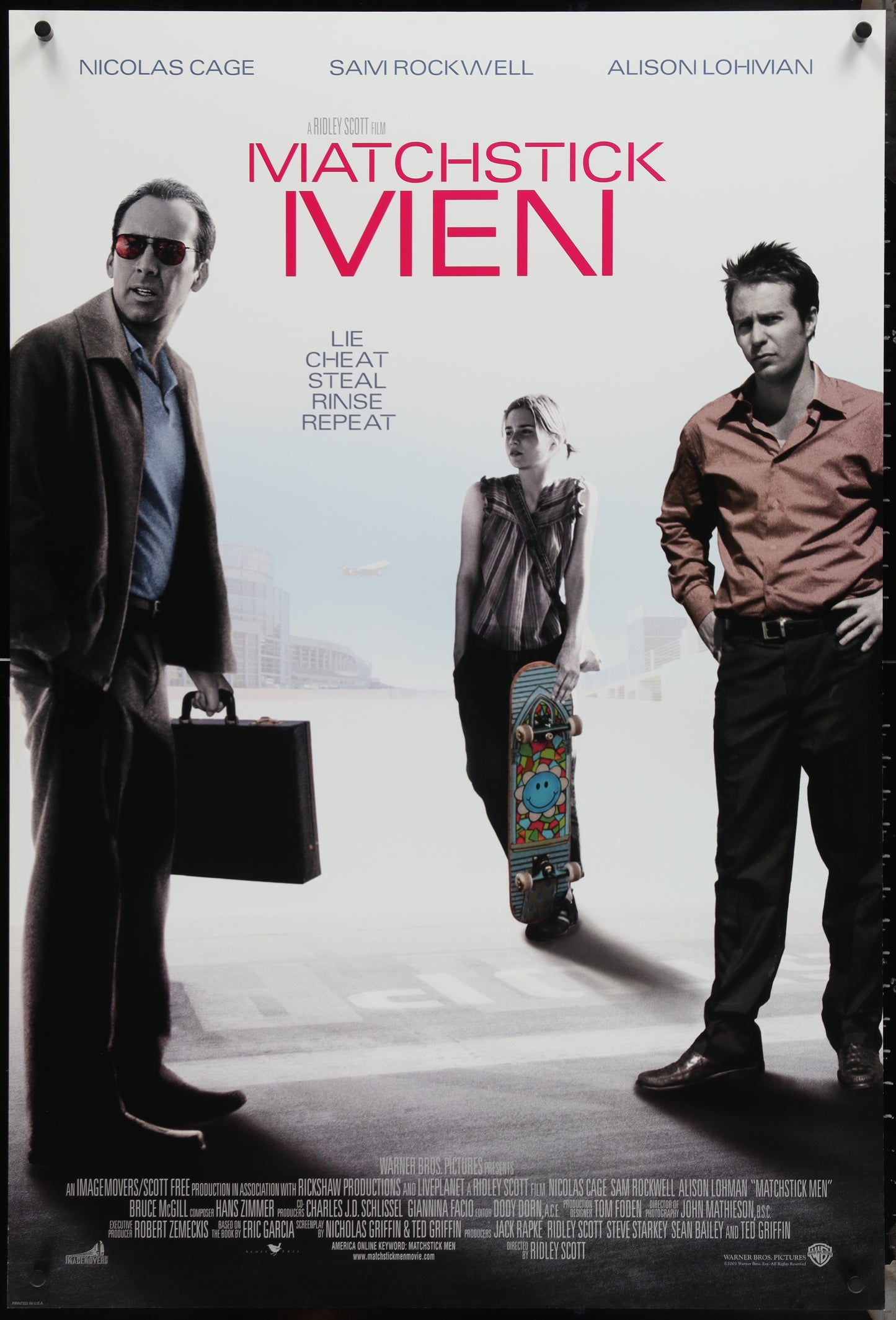 Matchstick Men (2003) Original US One Sheet Movie Poster