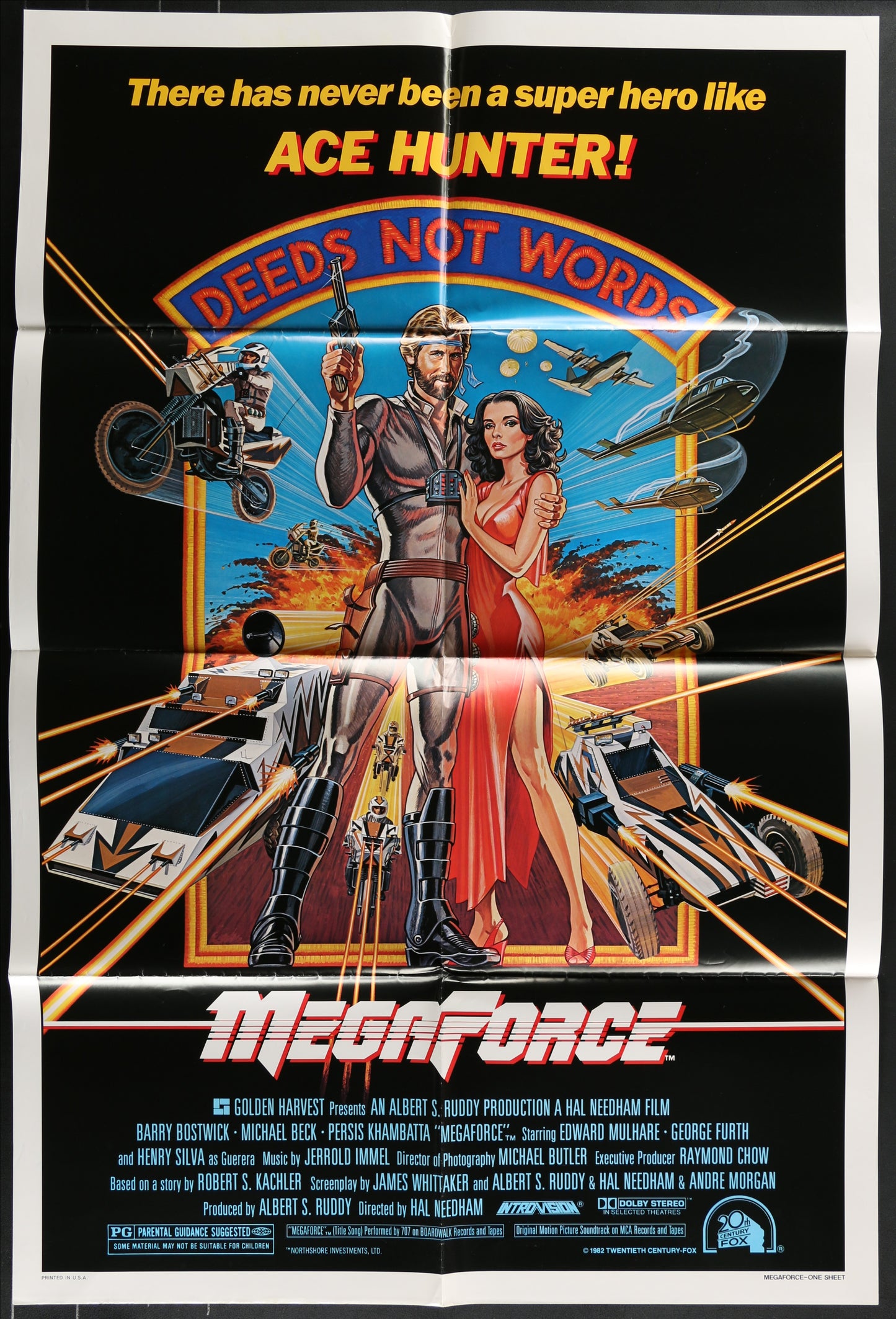 MegaForce (1982) Original US One Sheet Movie Poster 27 x 41