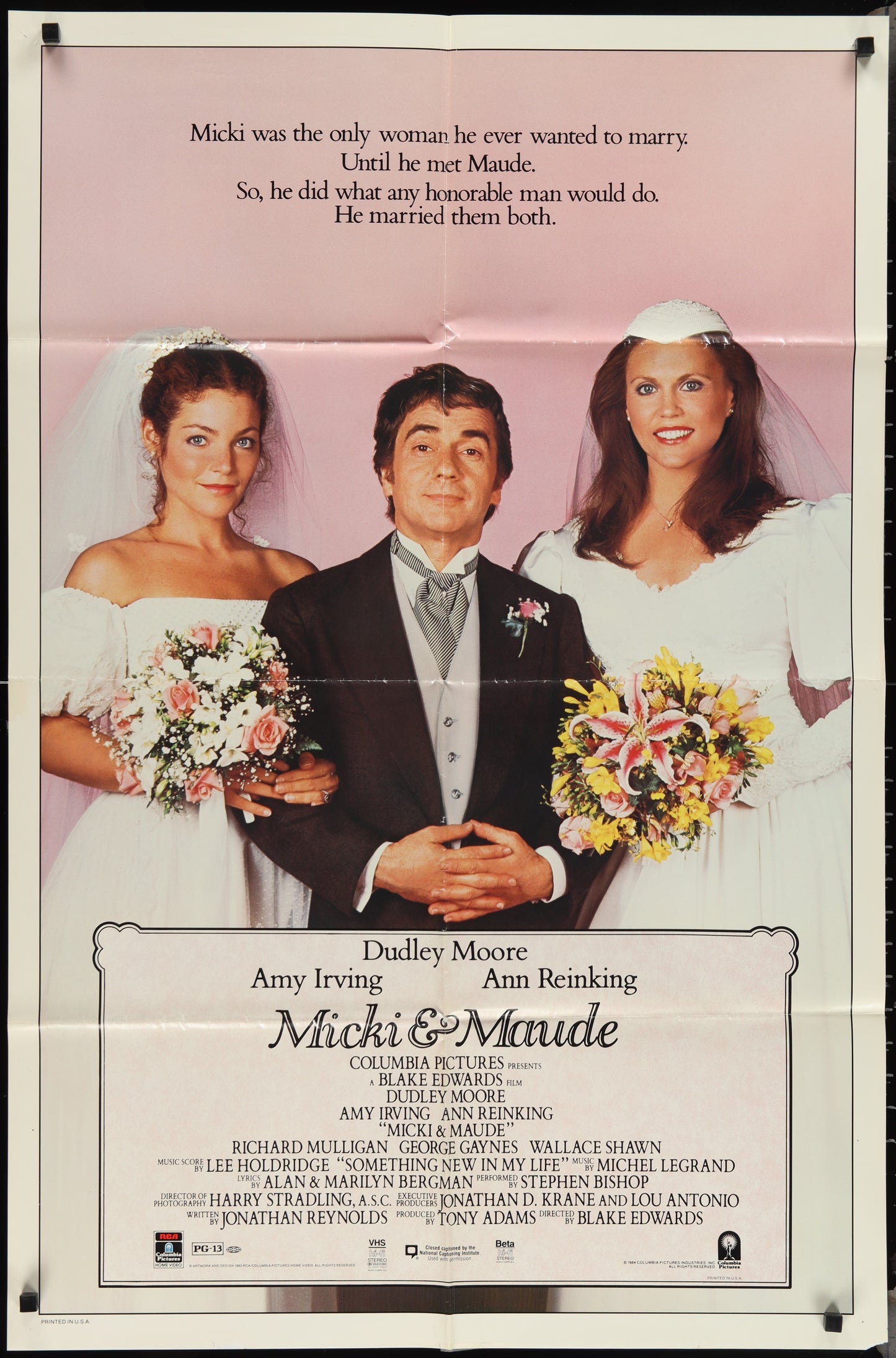 Micki And Maude (1984) Original US Video Store One Sheet Movie Poster 27 x 41