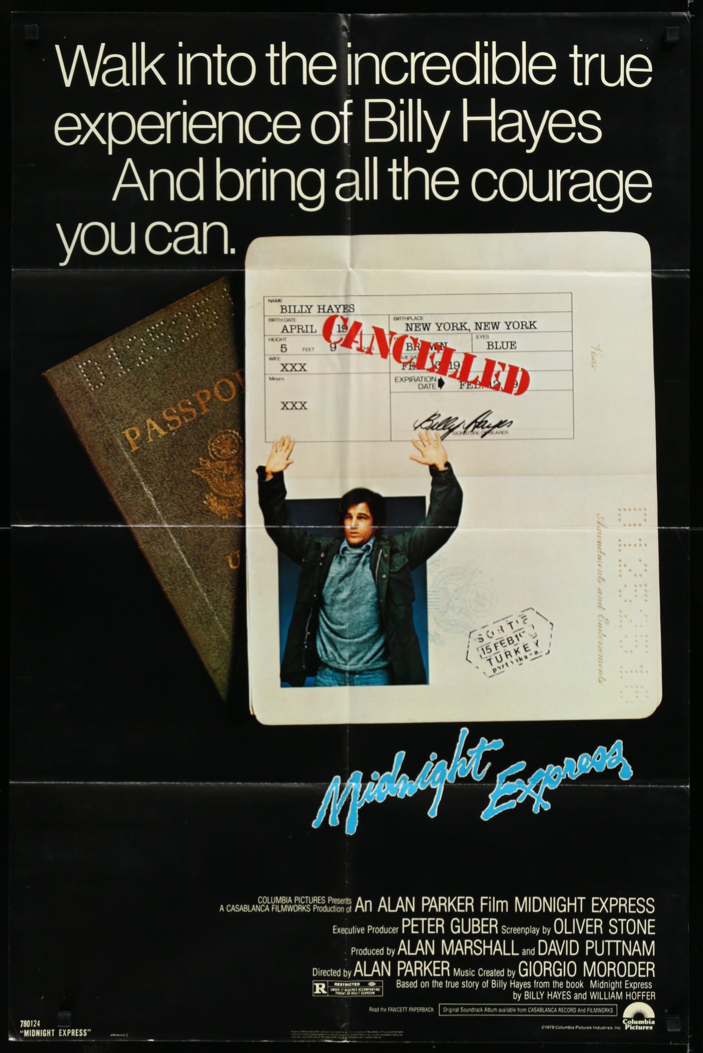 Midnight Express (1978) Original US One Sheet Movie Poster
