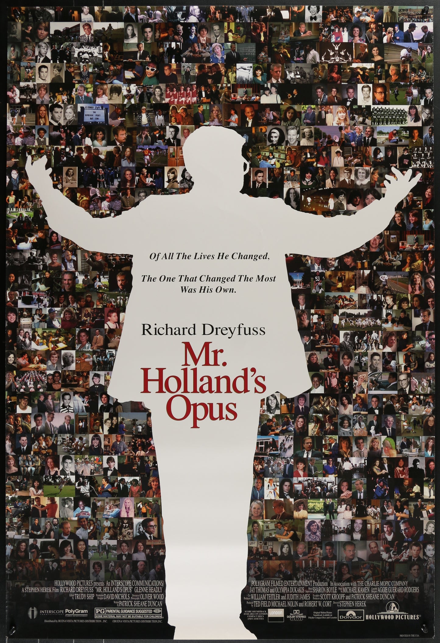 Mr. Holland's Opus (1995) Original US One Sheet Movie Poster 27 x 40