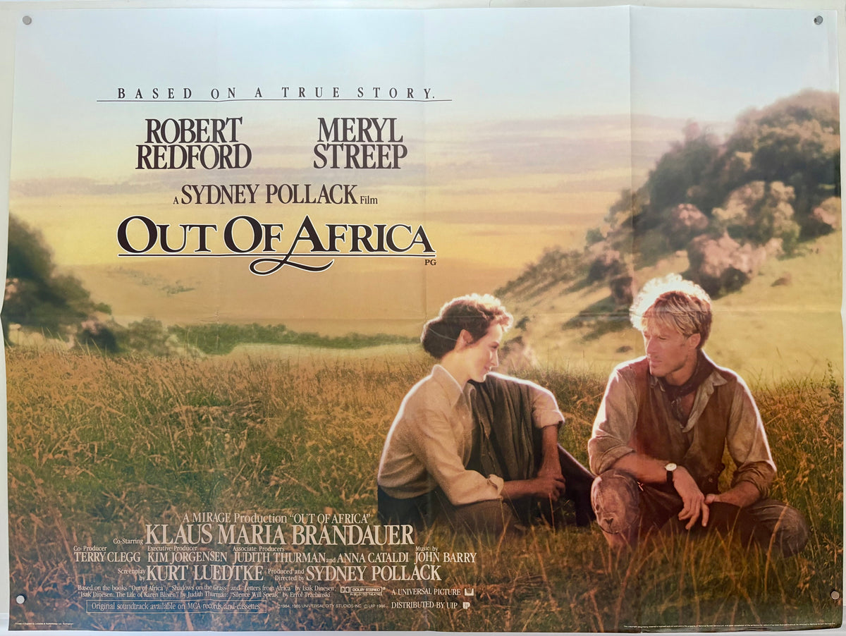 Out of Africa (1985) Original UK Quad Movie Poster