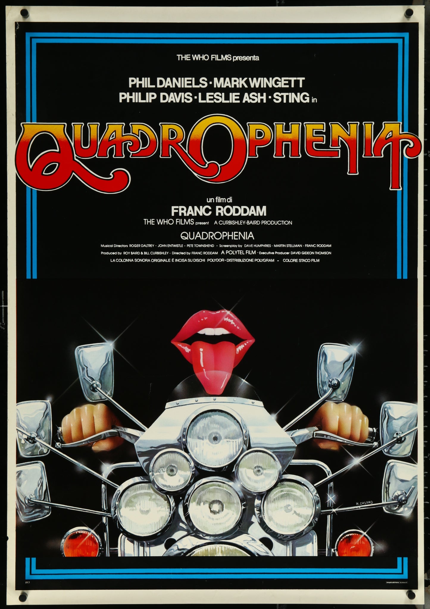 Quadrophenia (1980) Original Italian One Sheet Movie Poster