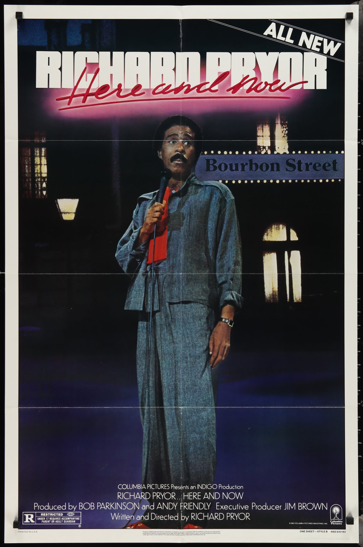 Richard Pryor Here And Now (1983) Original US One Sheet Movie Poster