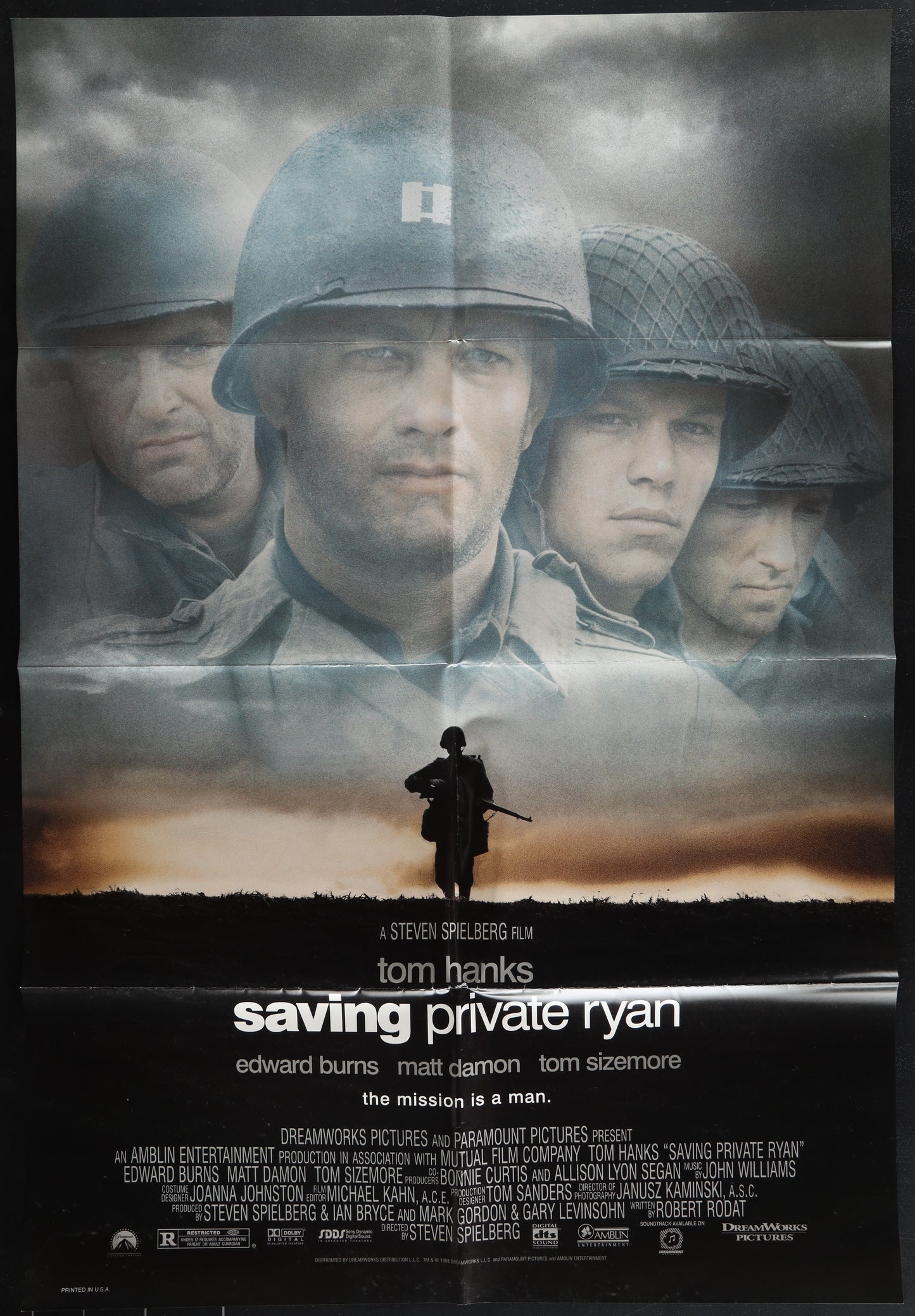 Saving Private Ryan (1998) Original US One Sheet Movie Poster 27 x 40