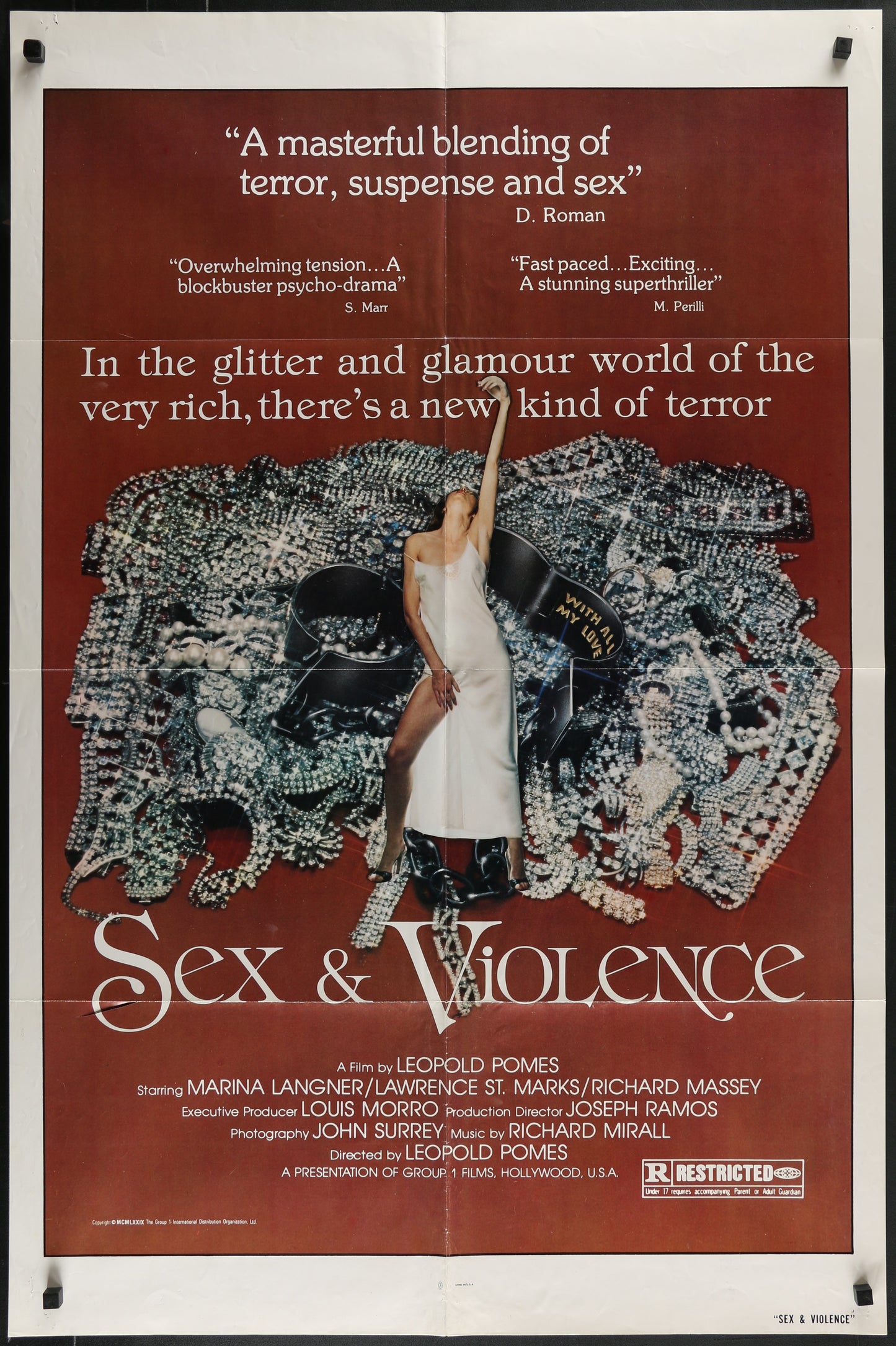 Sex and Violence (1978) Original US One Sheet Movie Poster 27 x 41