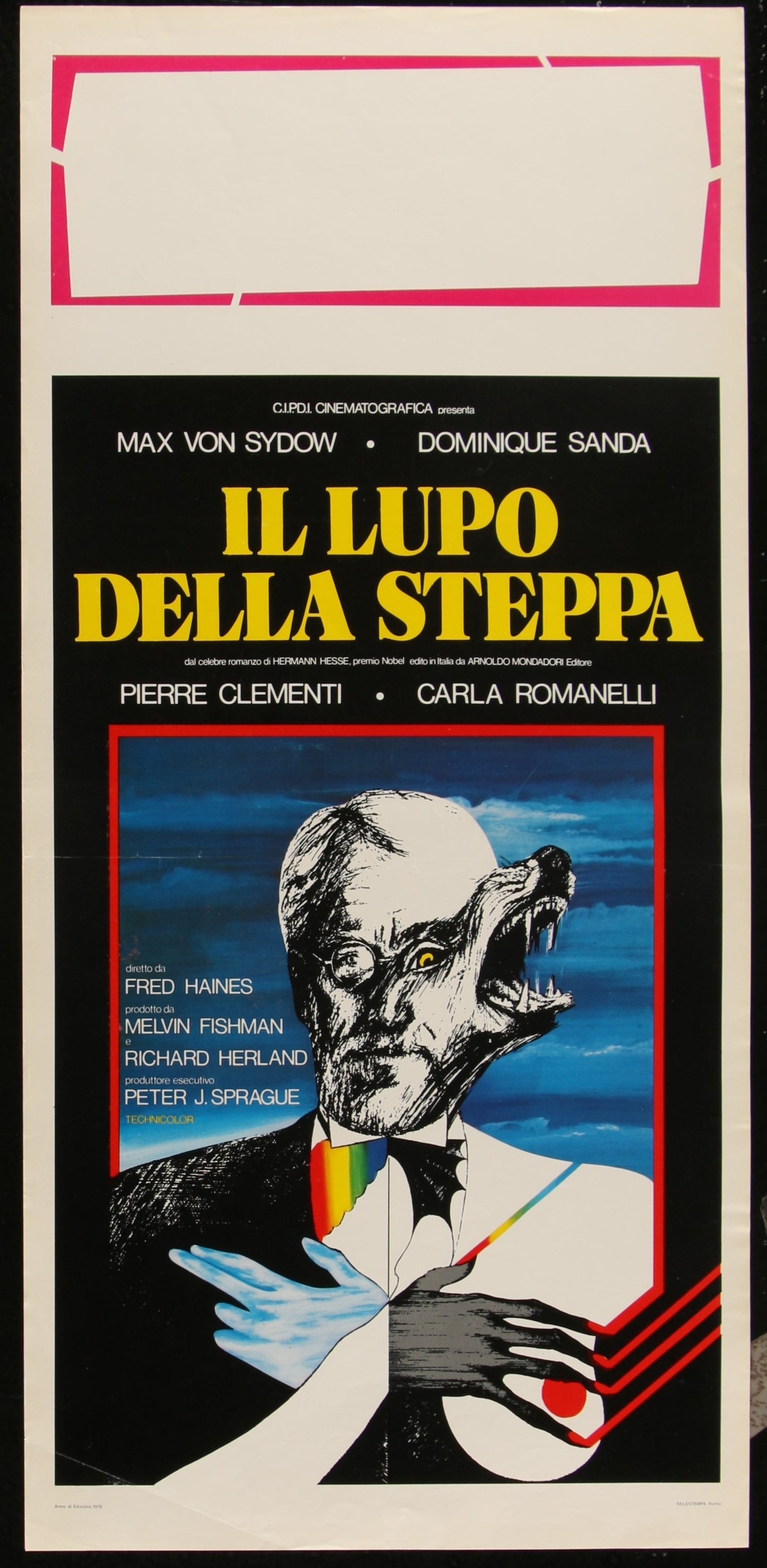 Steppenwolf (1974) Original Italian Locandina Movie Poster