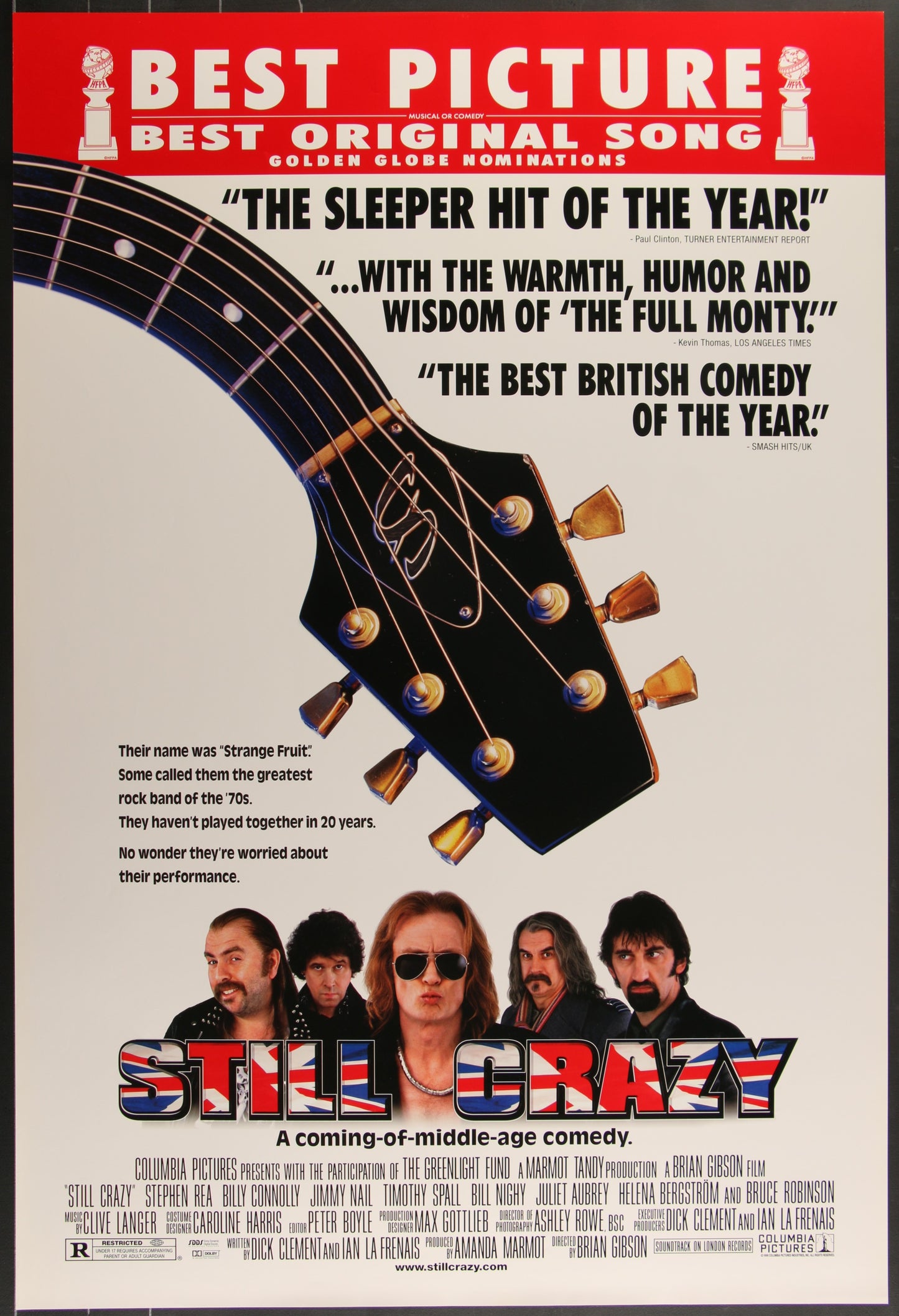 Still Crazy (1998) Original US One Sheet Movie Poster 27 x 40