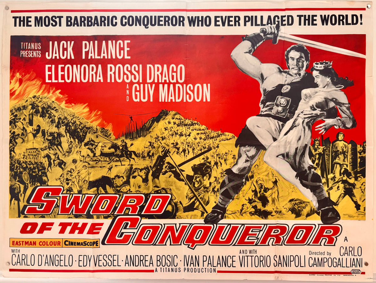 Sword of the Conqueror (1961) Original UK Quad Movie Poster