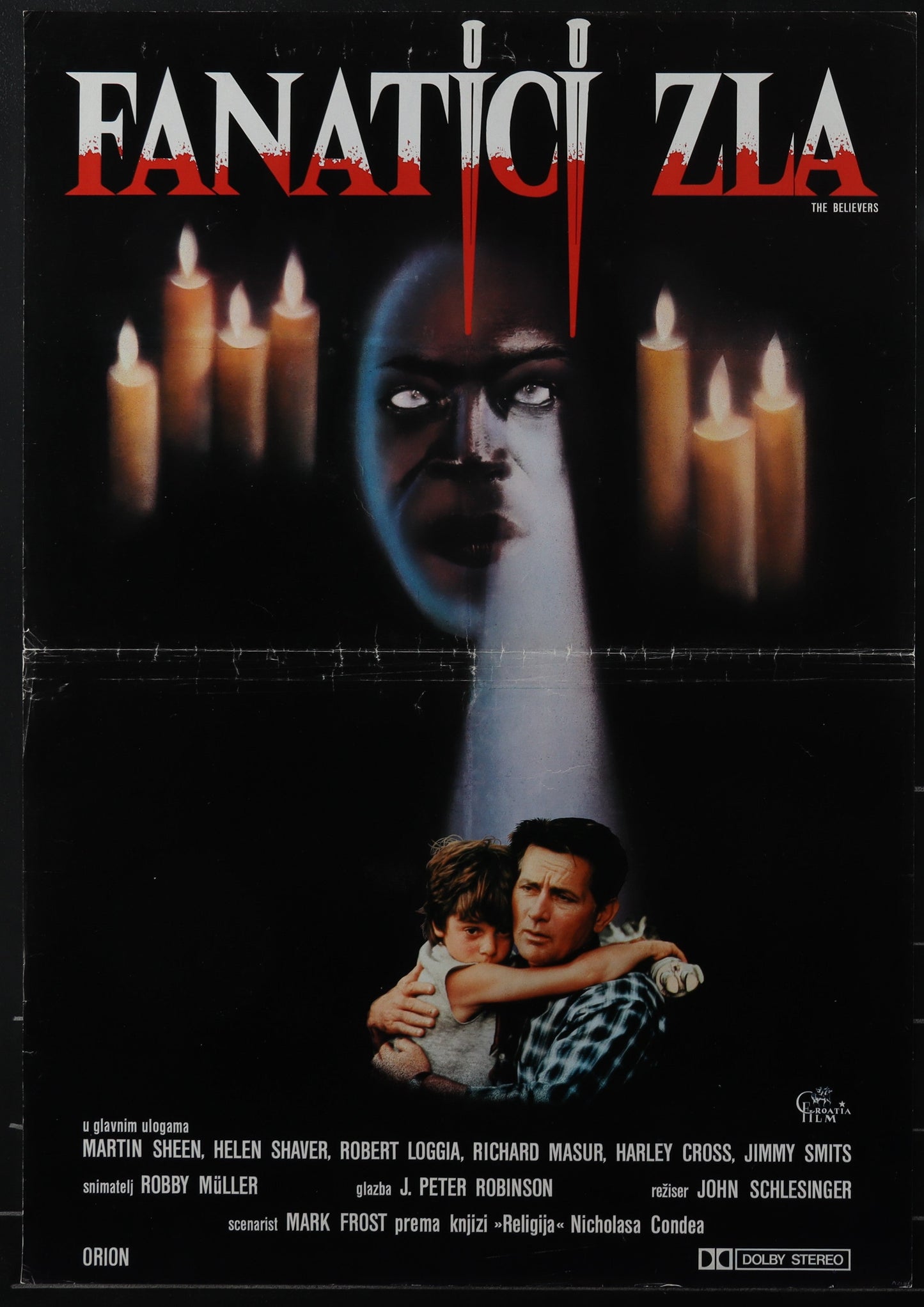 The Believers (1987) Original Yugoslav Movie Poster