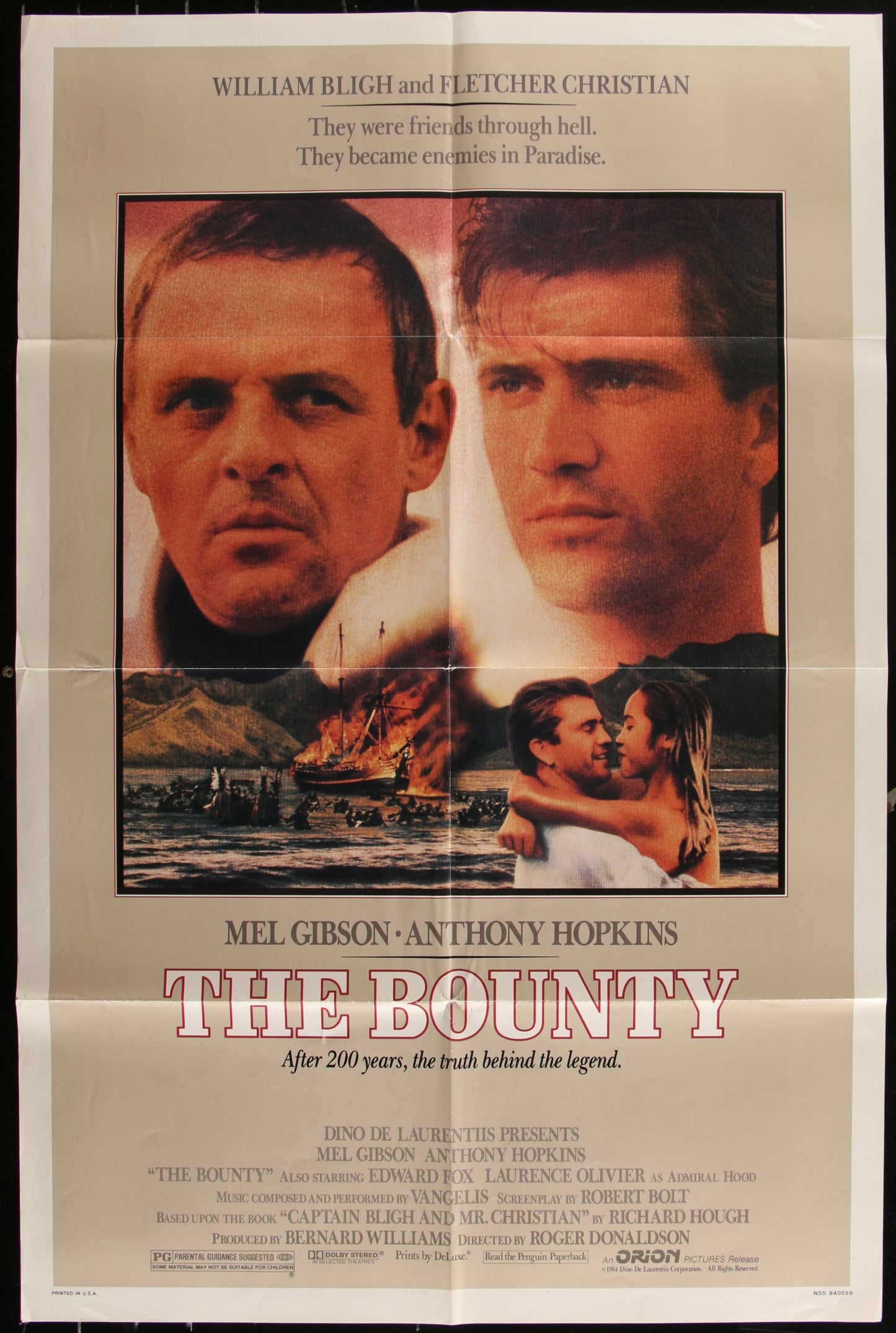 The Bounty (1984) Original US One Sheet Movie Poster