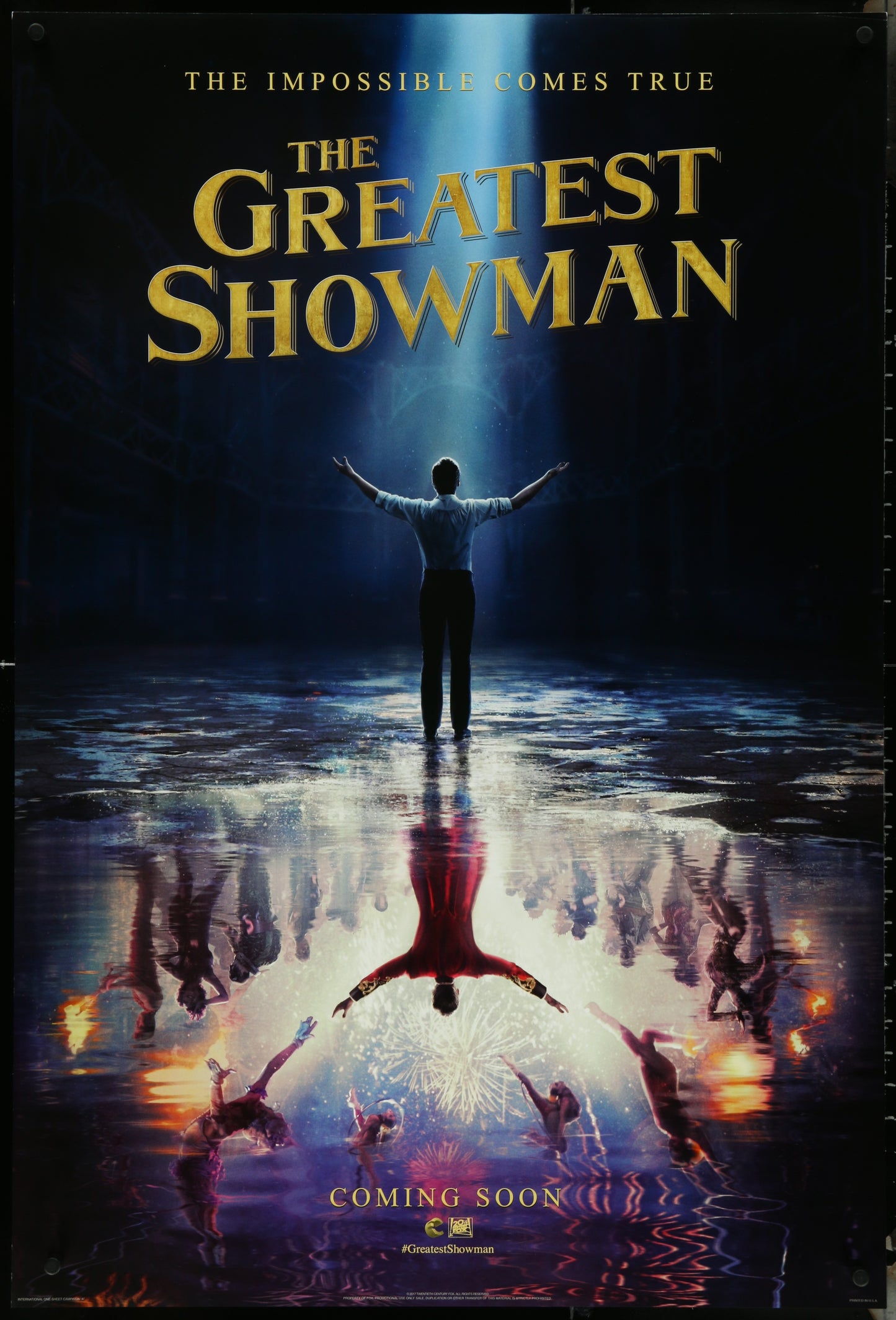 The Greatest Showman (2017) Original US One Sheet Movie Poster