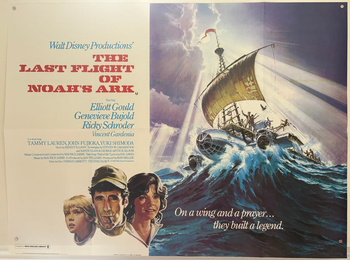 The Last Flight of Noah's Ark (1980) Original UK Quad Movie Poster