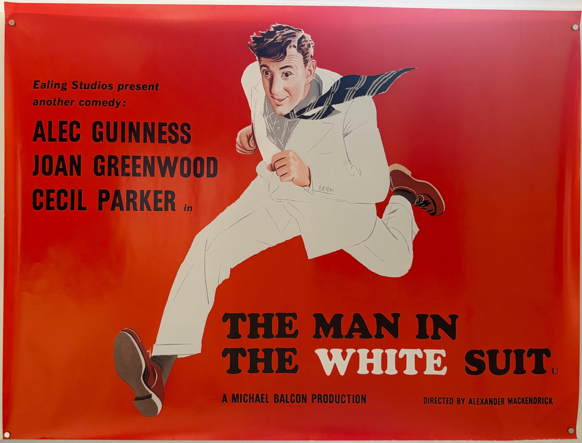 The Man in the White Suit (1951) Original UK Quad Movie Poster (1980s RR)