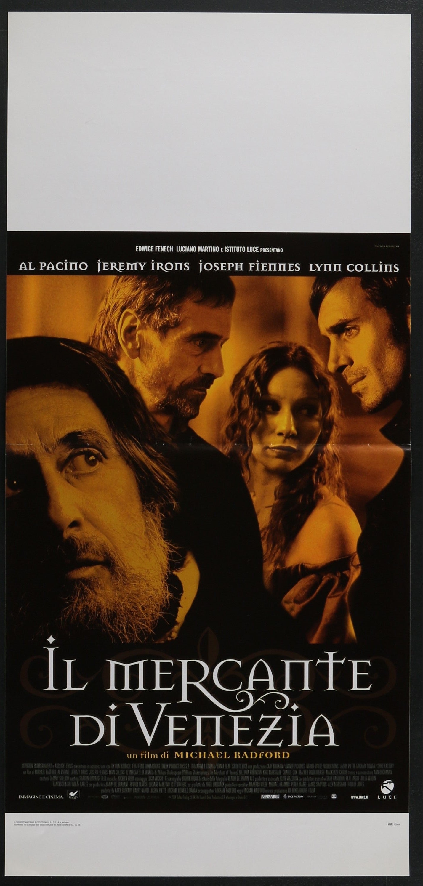 The Merchant Of Venice (2004) Original Italian Locandina Movie Poster