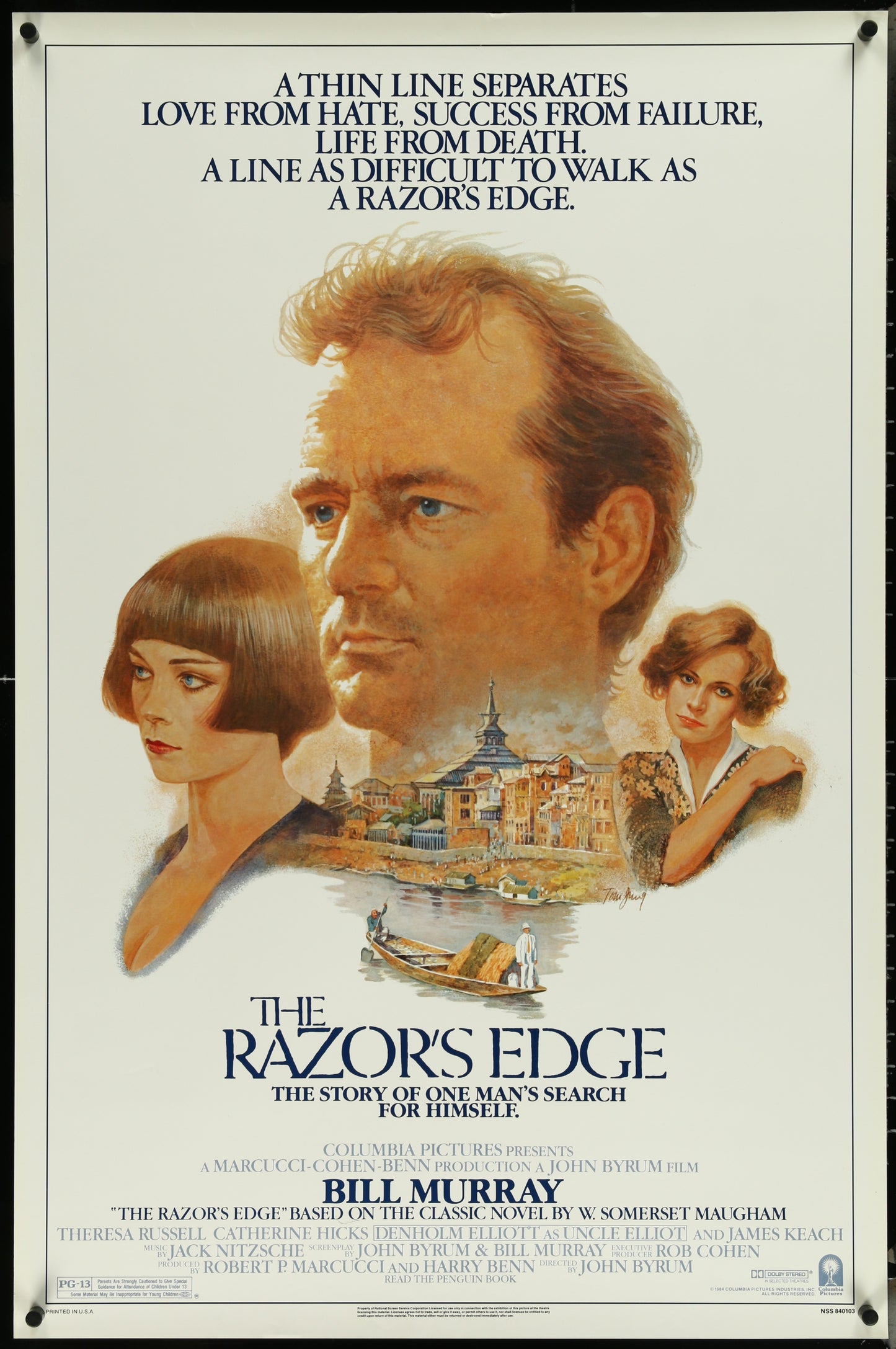 The Razor's Edge (1984) Original US One Sheet Movie Poster