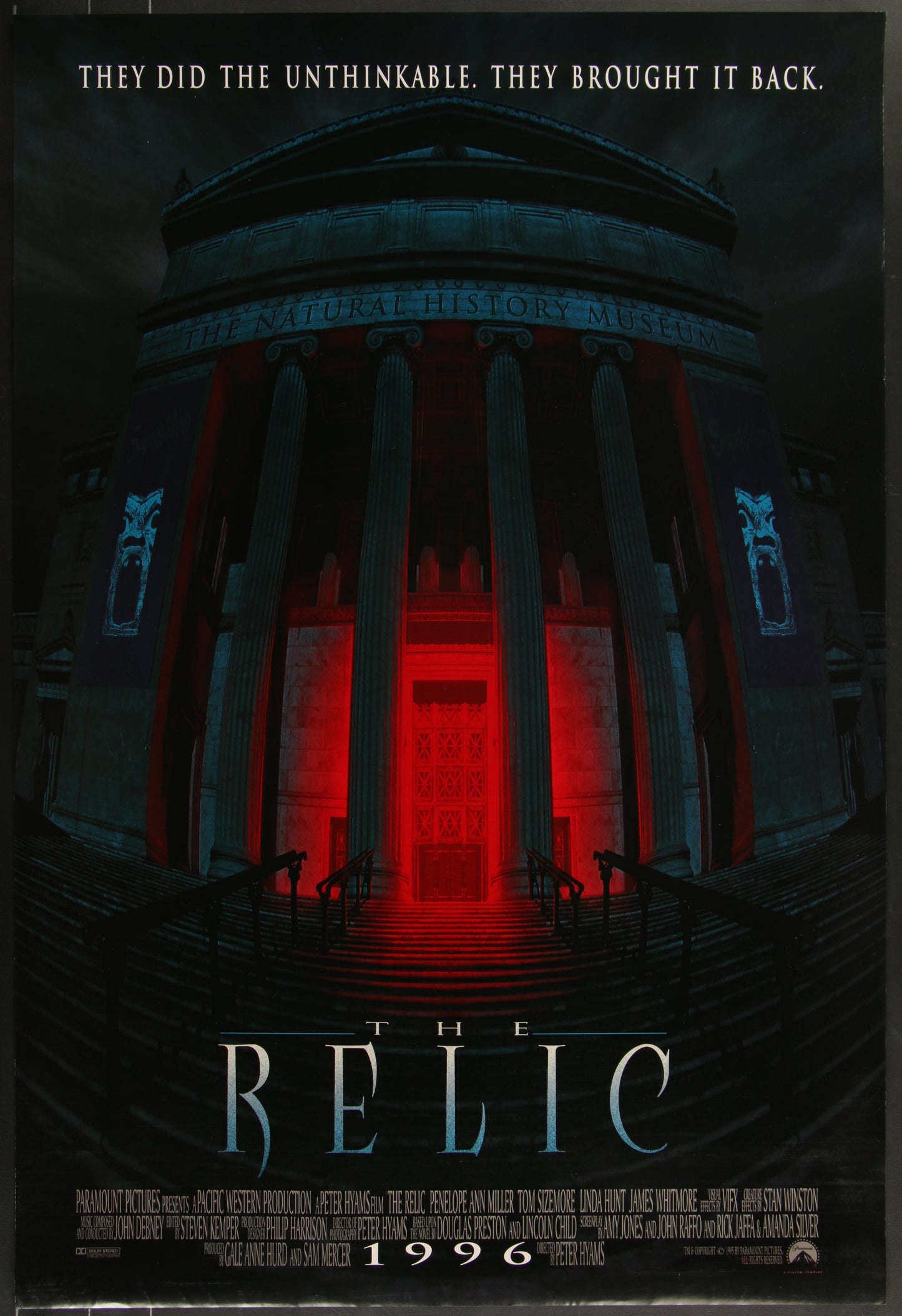 The Relic (1997) Original US One Sheet Movie Poster 27 x 40