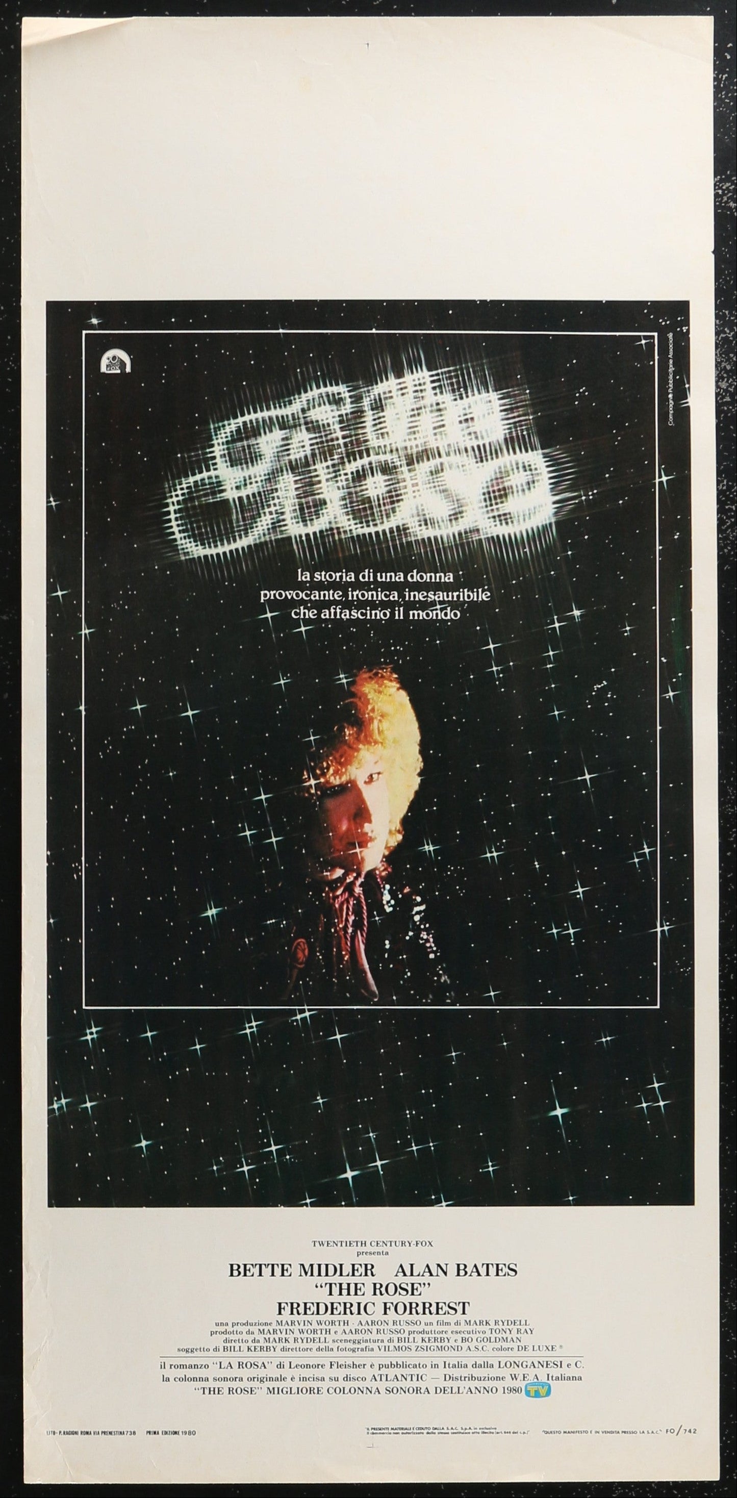The Rose (1979) Original Italian Locandina Movie Poster 34 x 70 cm