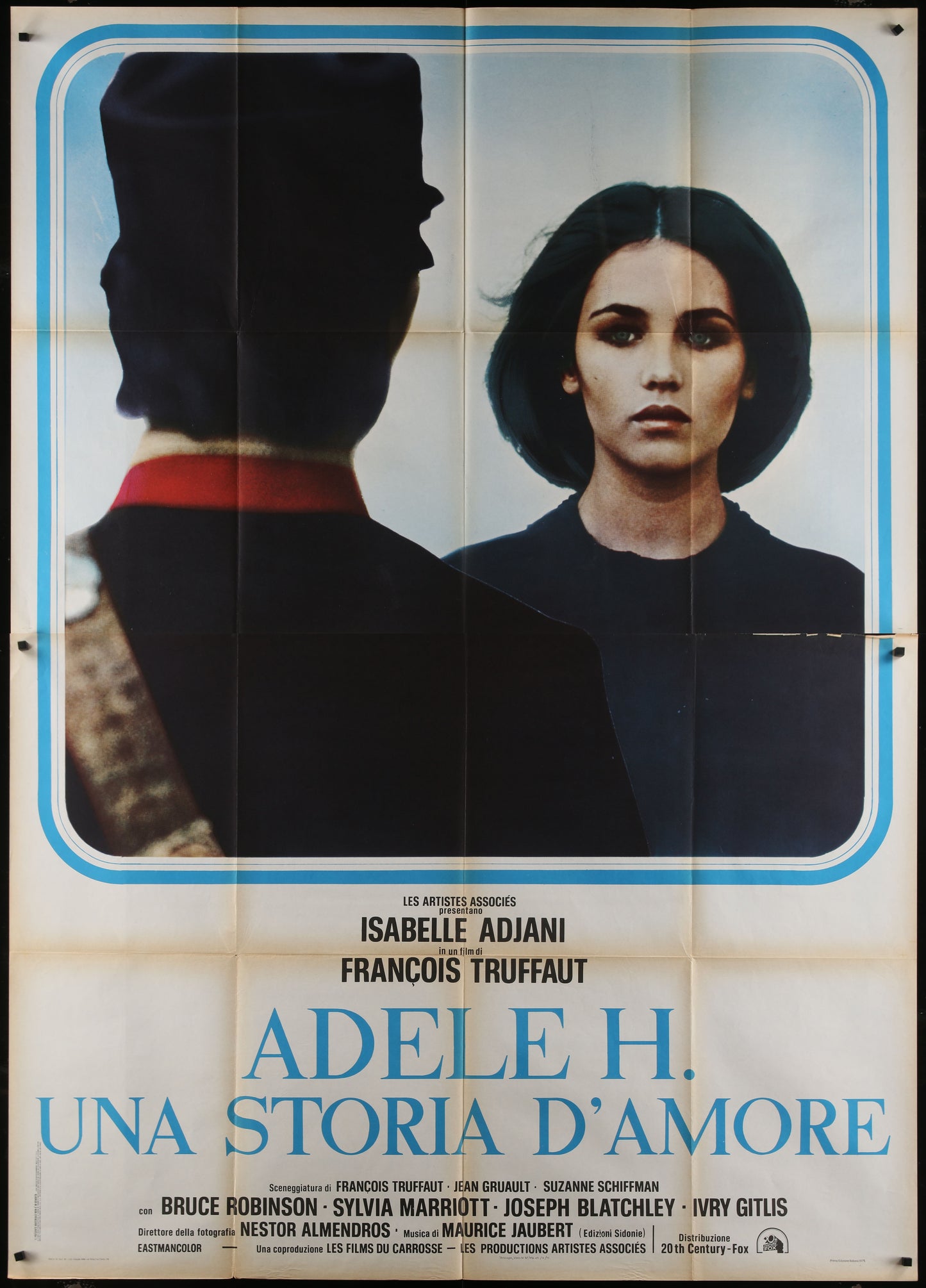 The Story of Adele H. (1975) Original Italian Two-Panel Movie Poster 55 x 78