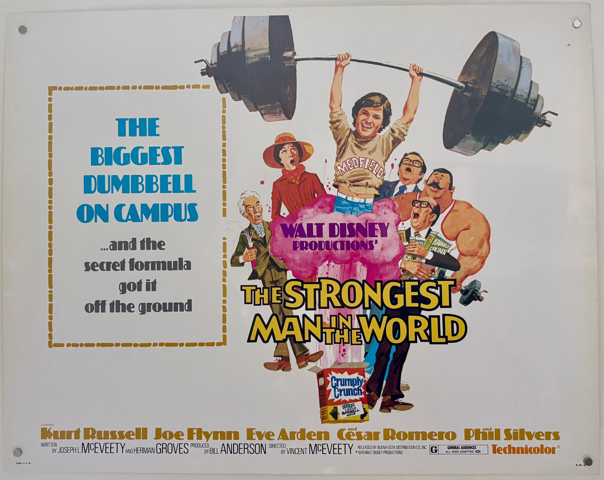 The Strongest Man in the World (1975) Revised US Half Sheet Poster