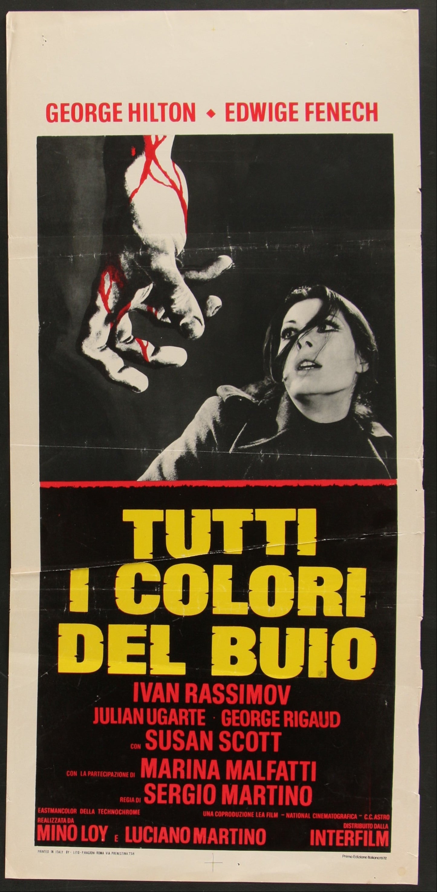 They're Coming to Get You (1972) Original Italian Locandina Movie Poster