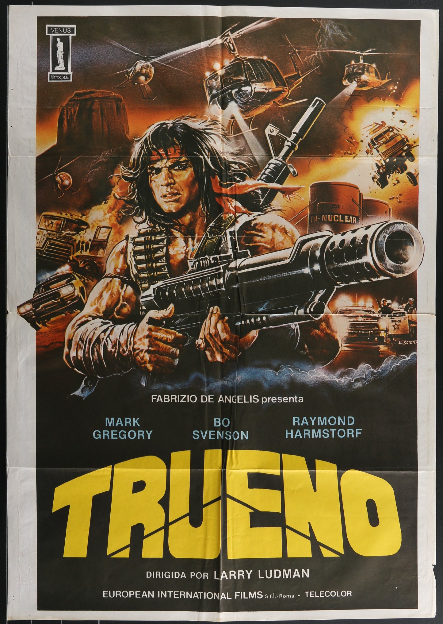 Thunder (1983) Original Spanish Movie Poster