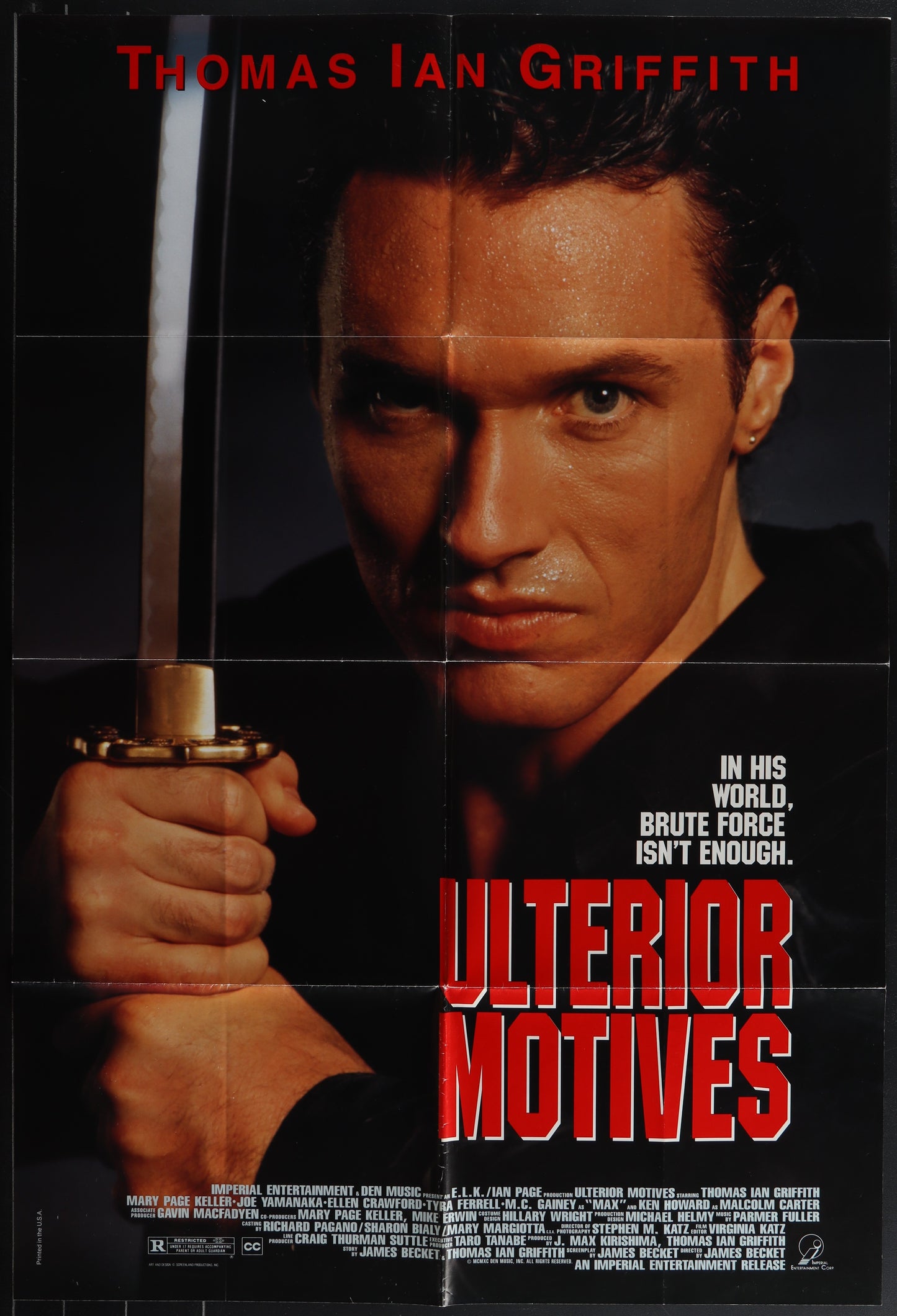 Ulterior Motives (1992) Original US Video Store Movie Poster
