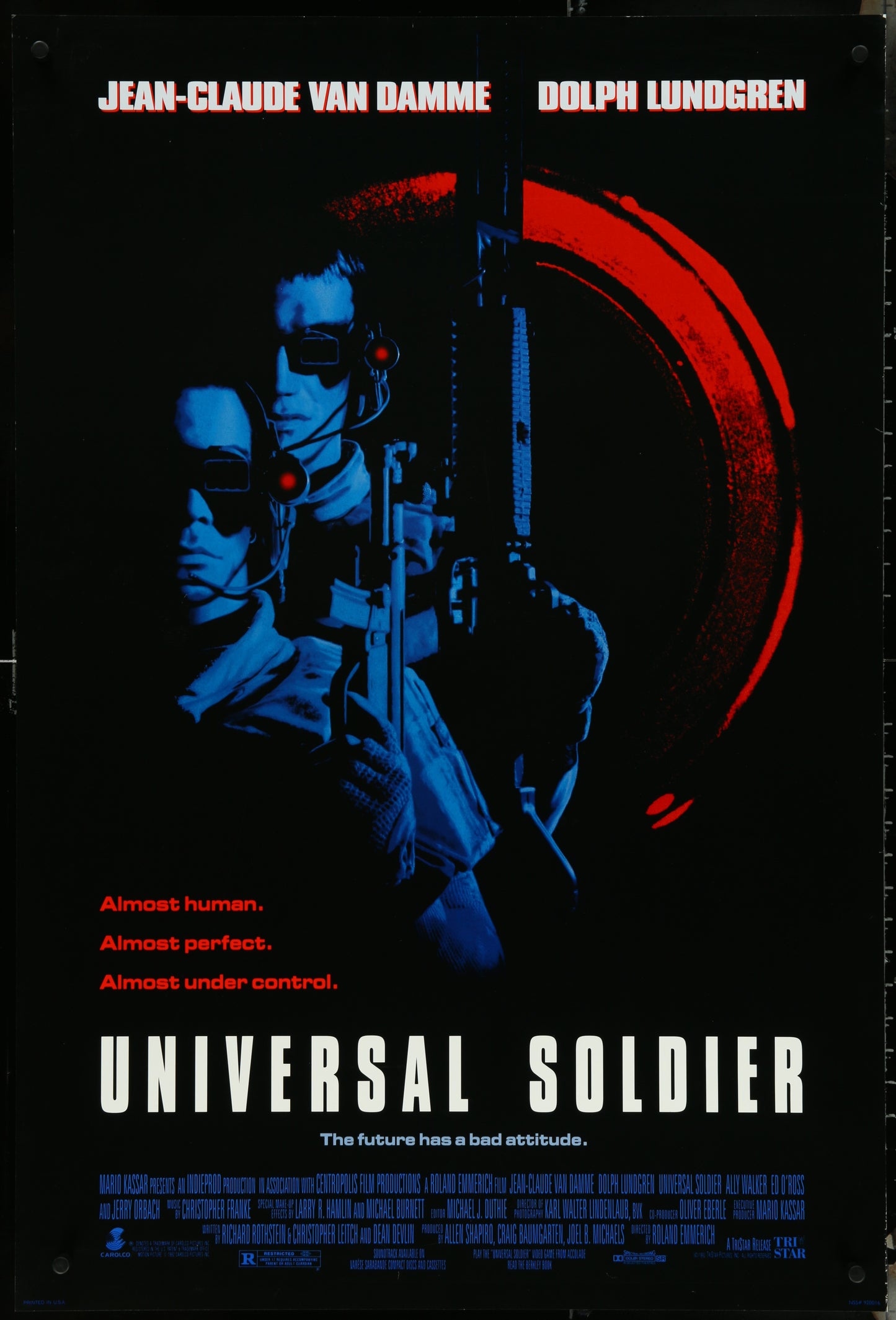 Universal Soldier (1992) Original US One Sheet Movie Poster