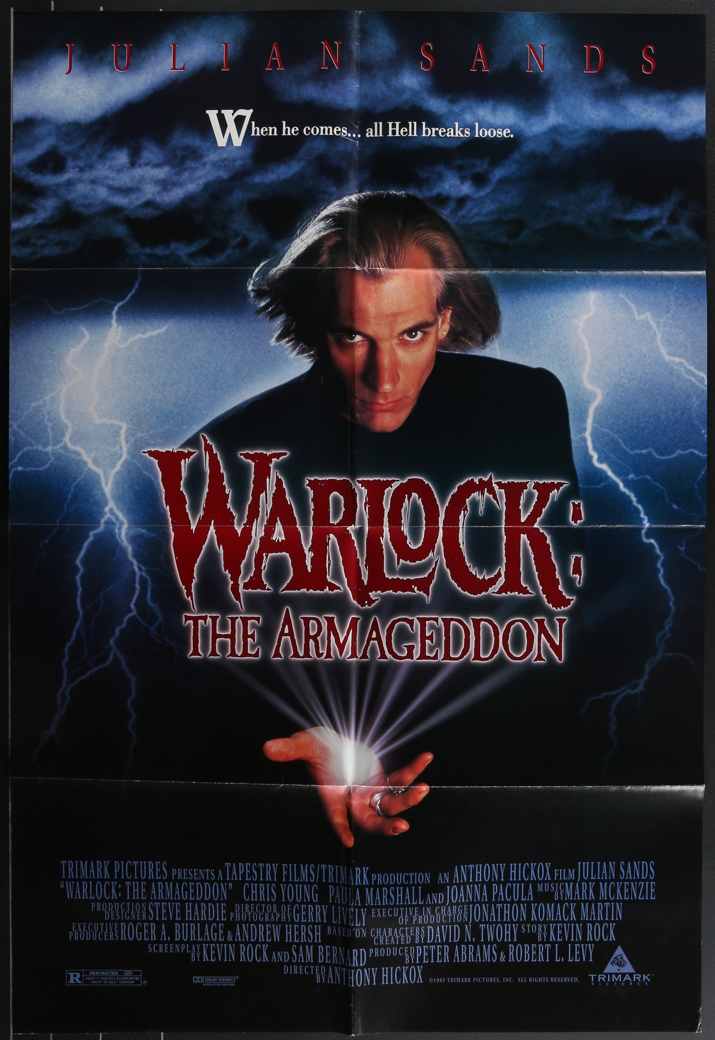 Warlock: The Armageddon (1993) Original US One Sheet Movie Poster